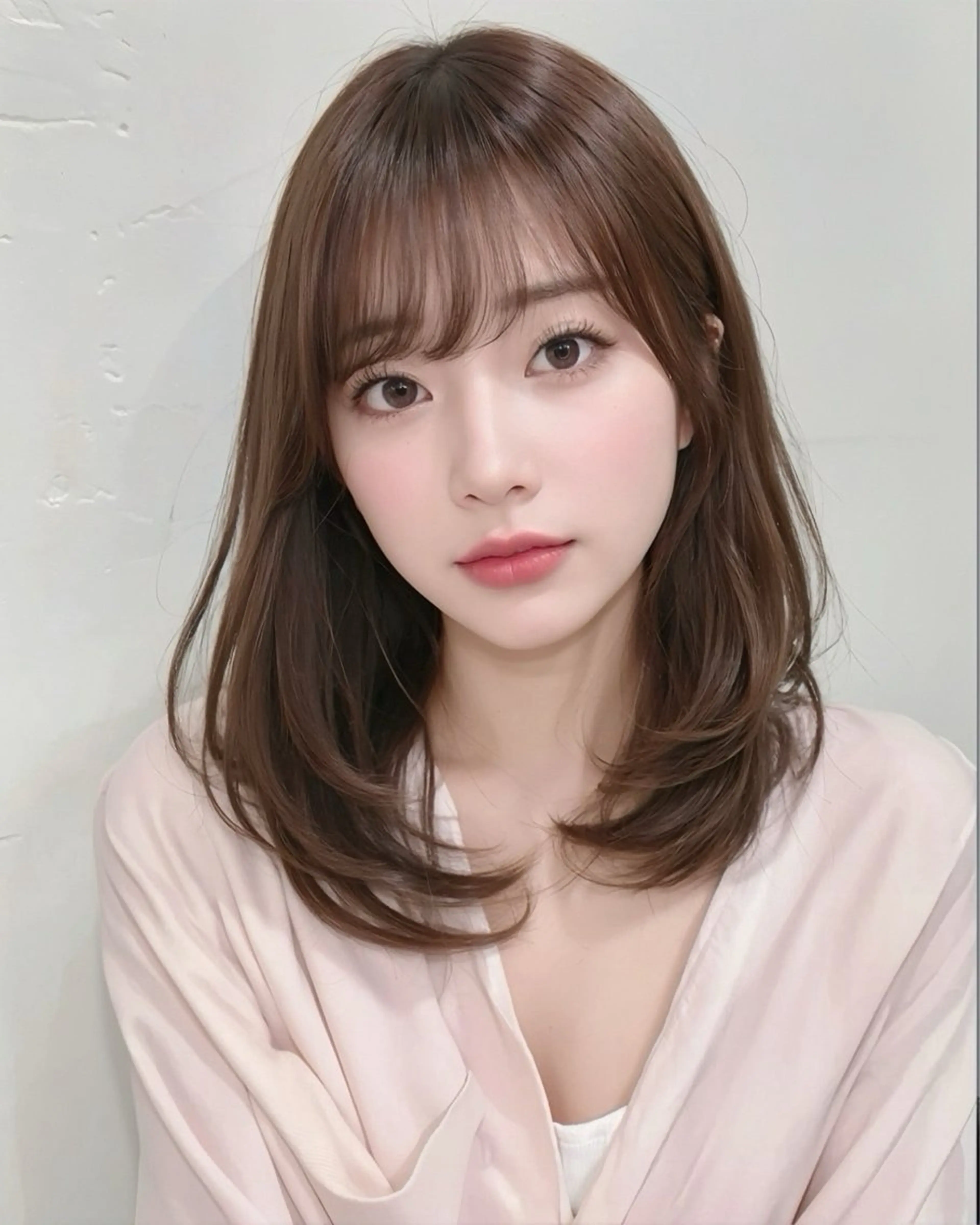 セミロング レイヤーカット 野呂 海吏のヘアスタイル