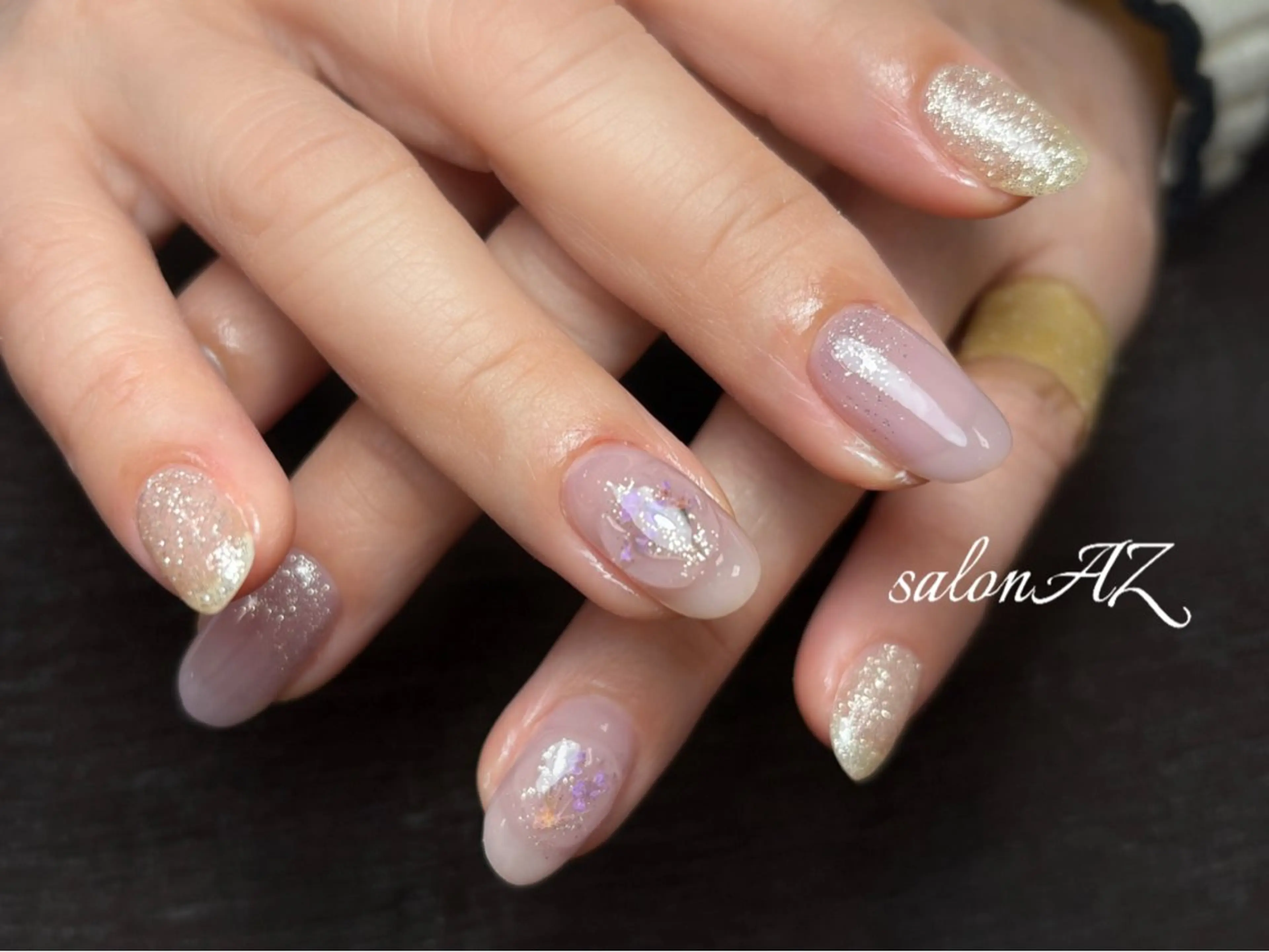 ネイル アートネイル フットネイル フレンチネイル マグネットネイル 持ち込み ハンドネイル salon AZのネイルデザイン