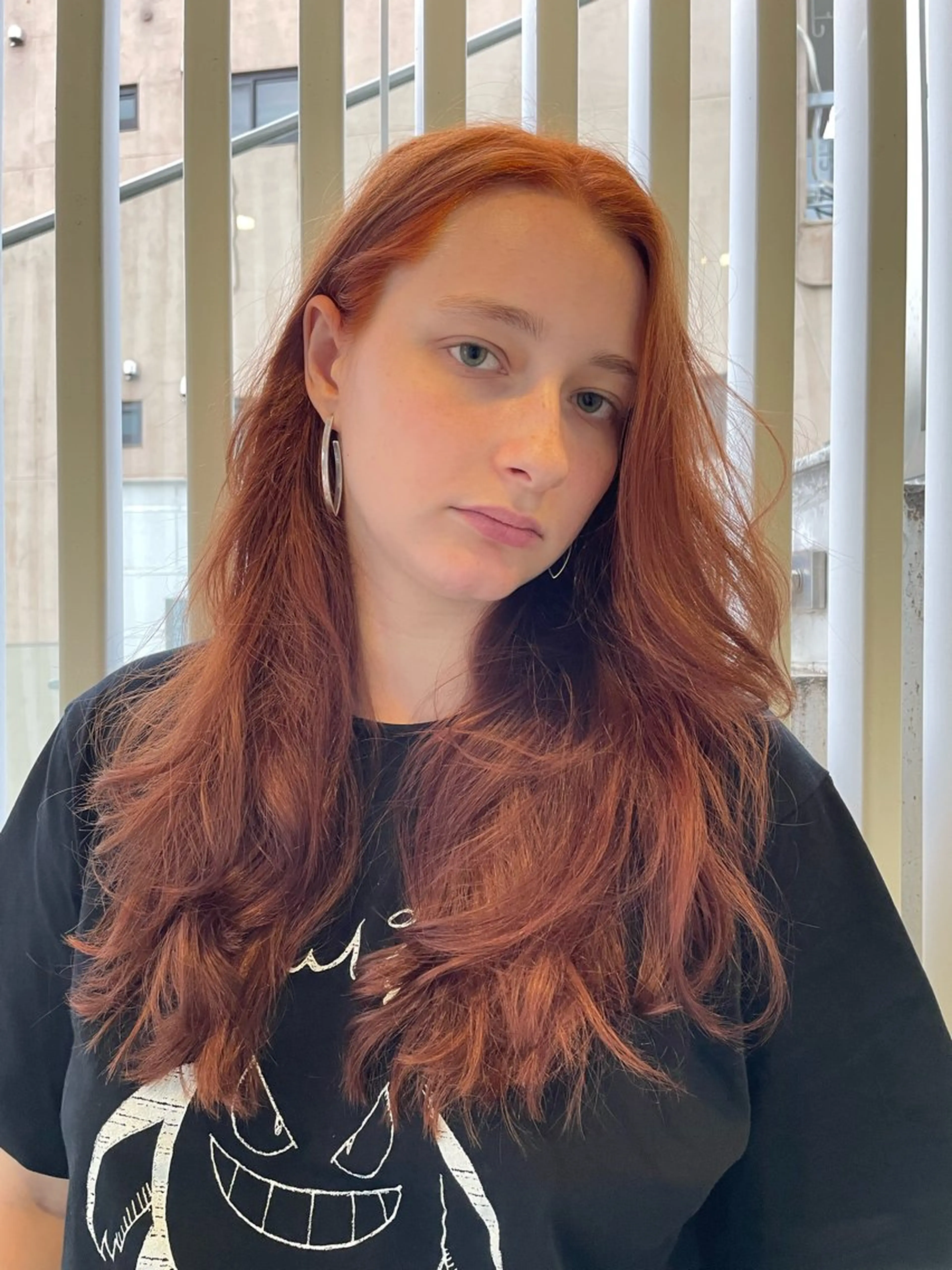 海外風ヘアカラーの写真