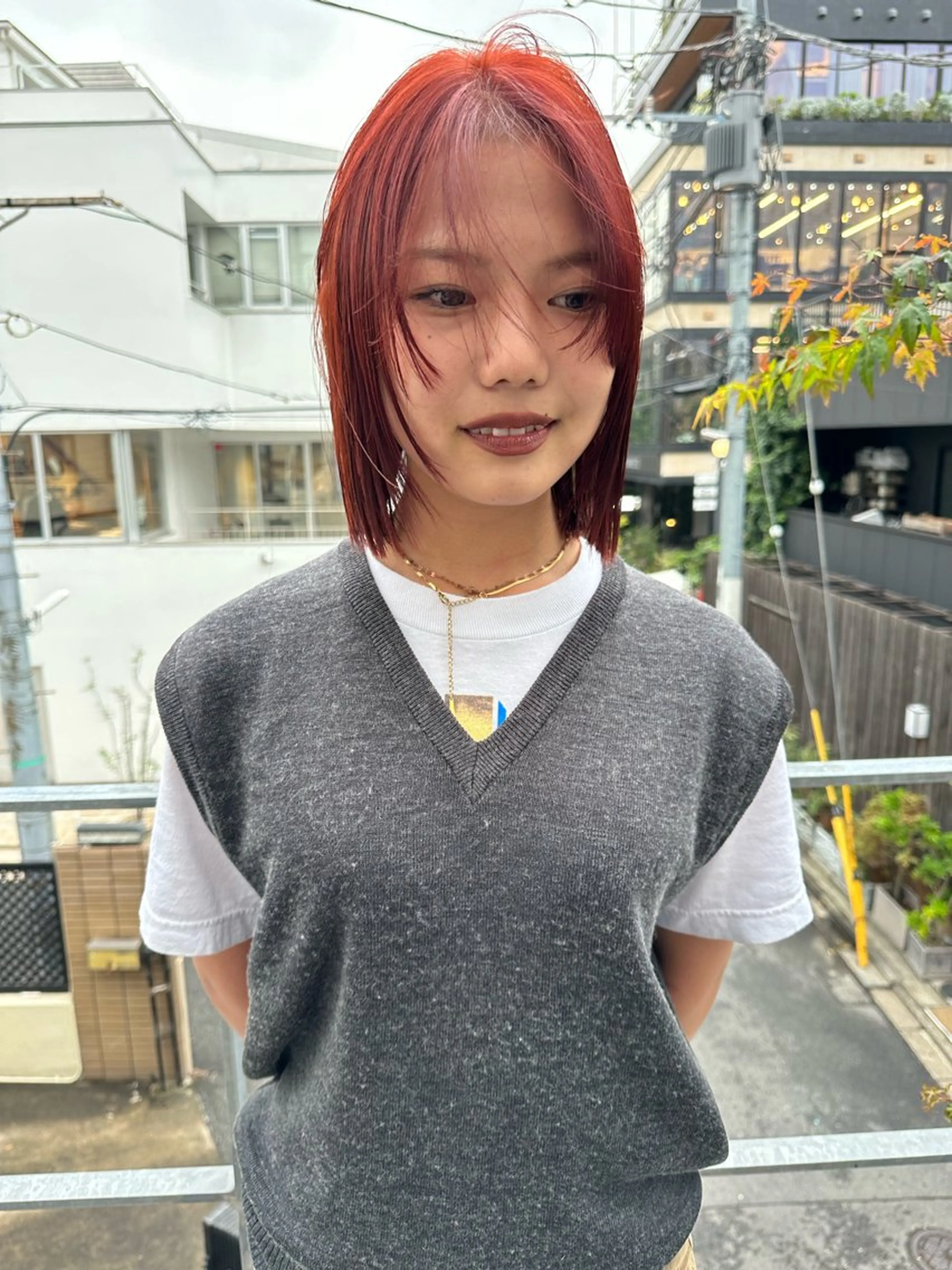 ショート カラー ヘアカラー ボブ/似合わせカット /ニュアンスカラーのヘアスタイル