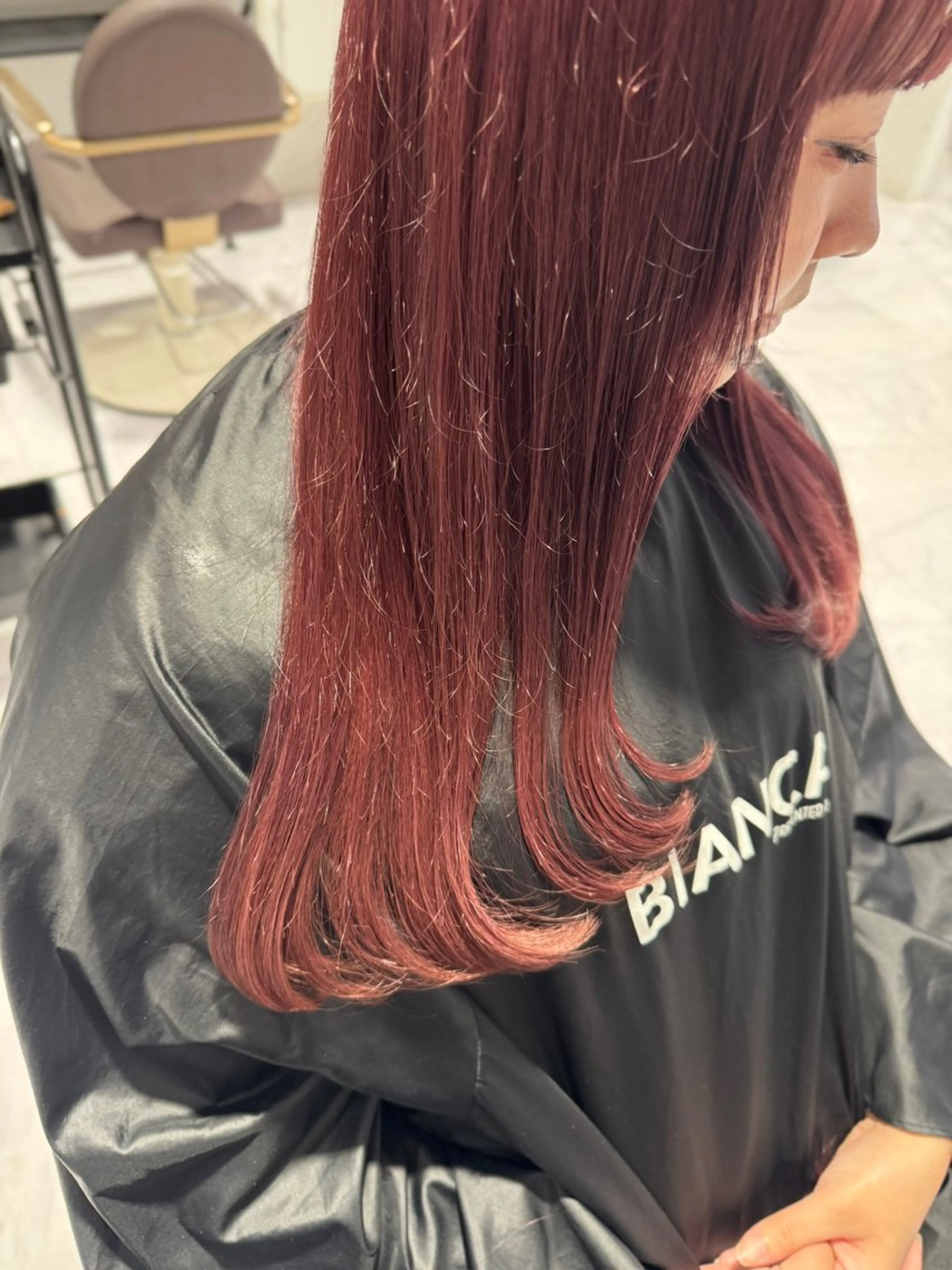 ロング カラー カット ヘアカラー トリートメント 小谷野 真優のヘアスタイル