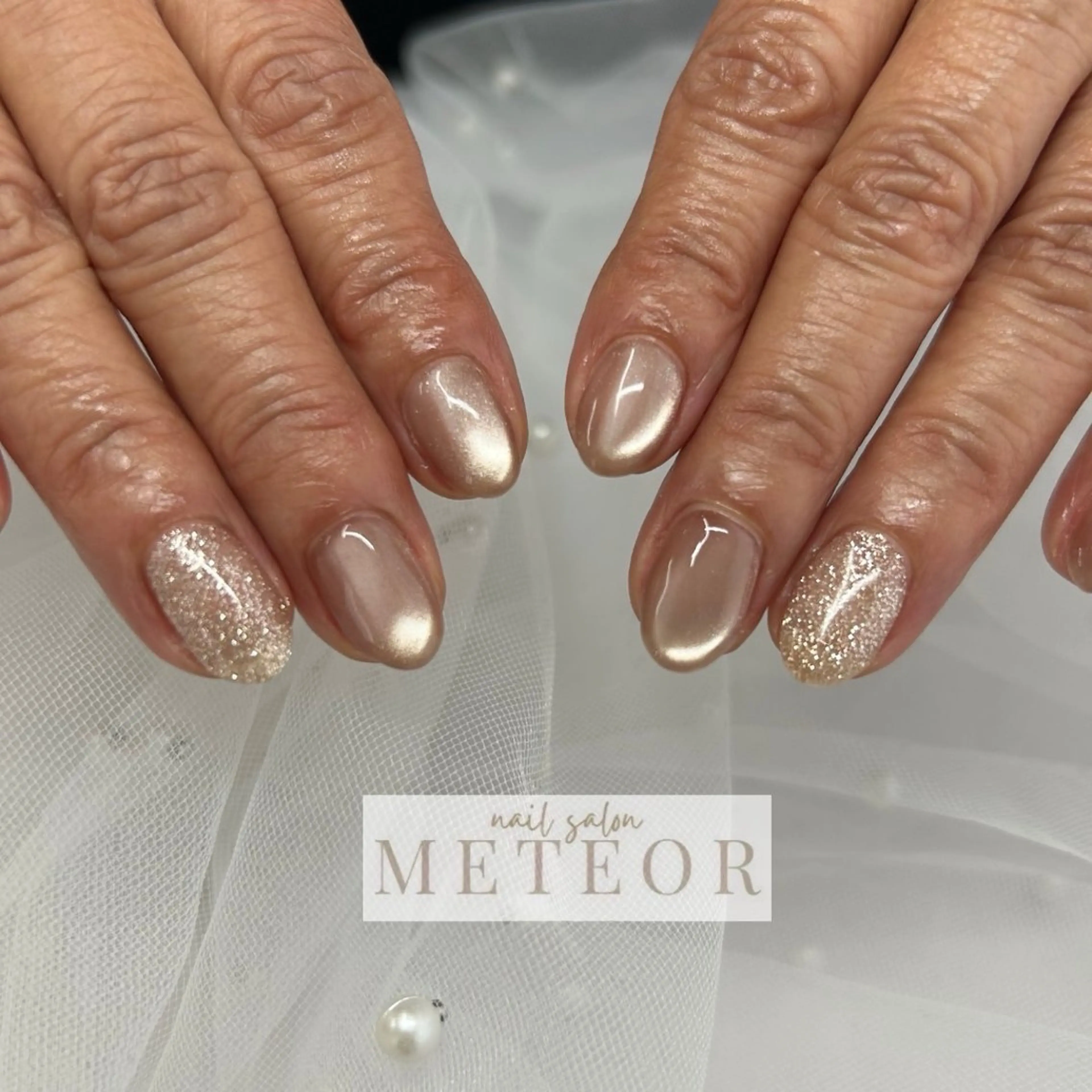 ショート ハンドネイル METEOR💫 staffのネイルデザイン