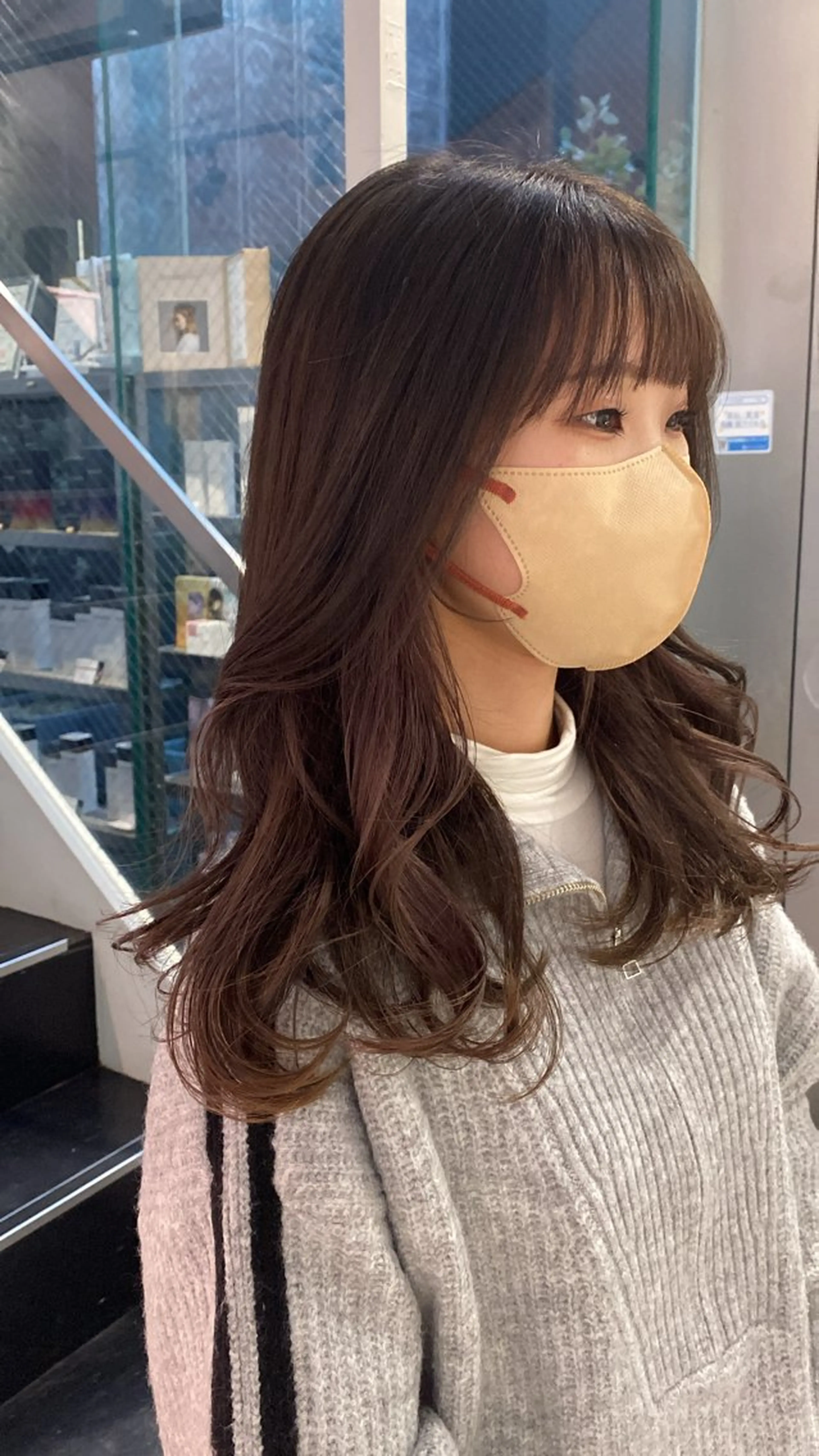 セミロング カラー グレージュ とびまつ /ショート/脱白髪染のヘアスタイル