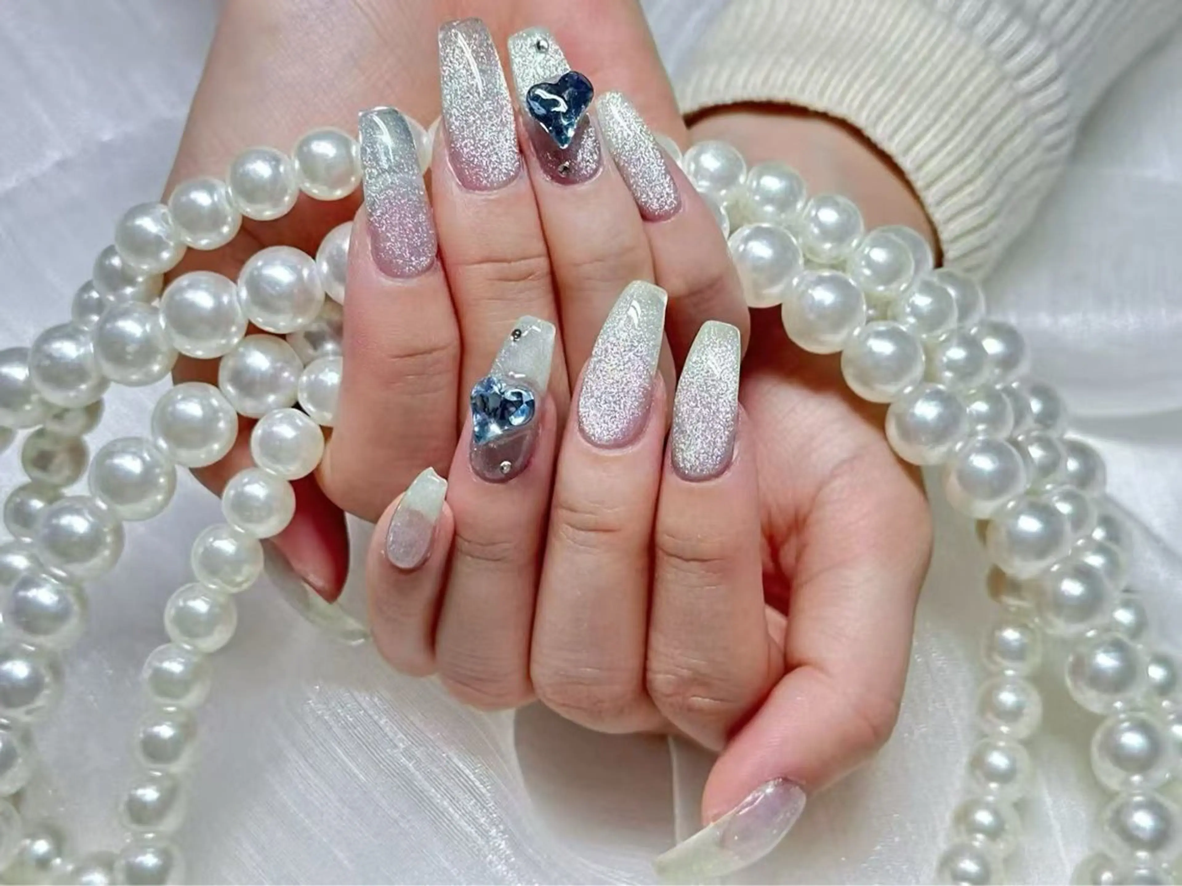 ネイル ハート マグネットネイル RIn 🎀のネイルデザイン