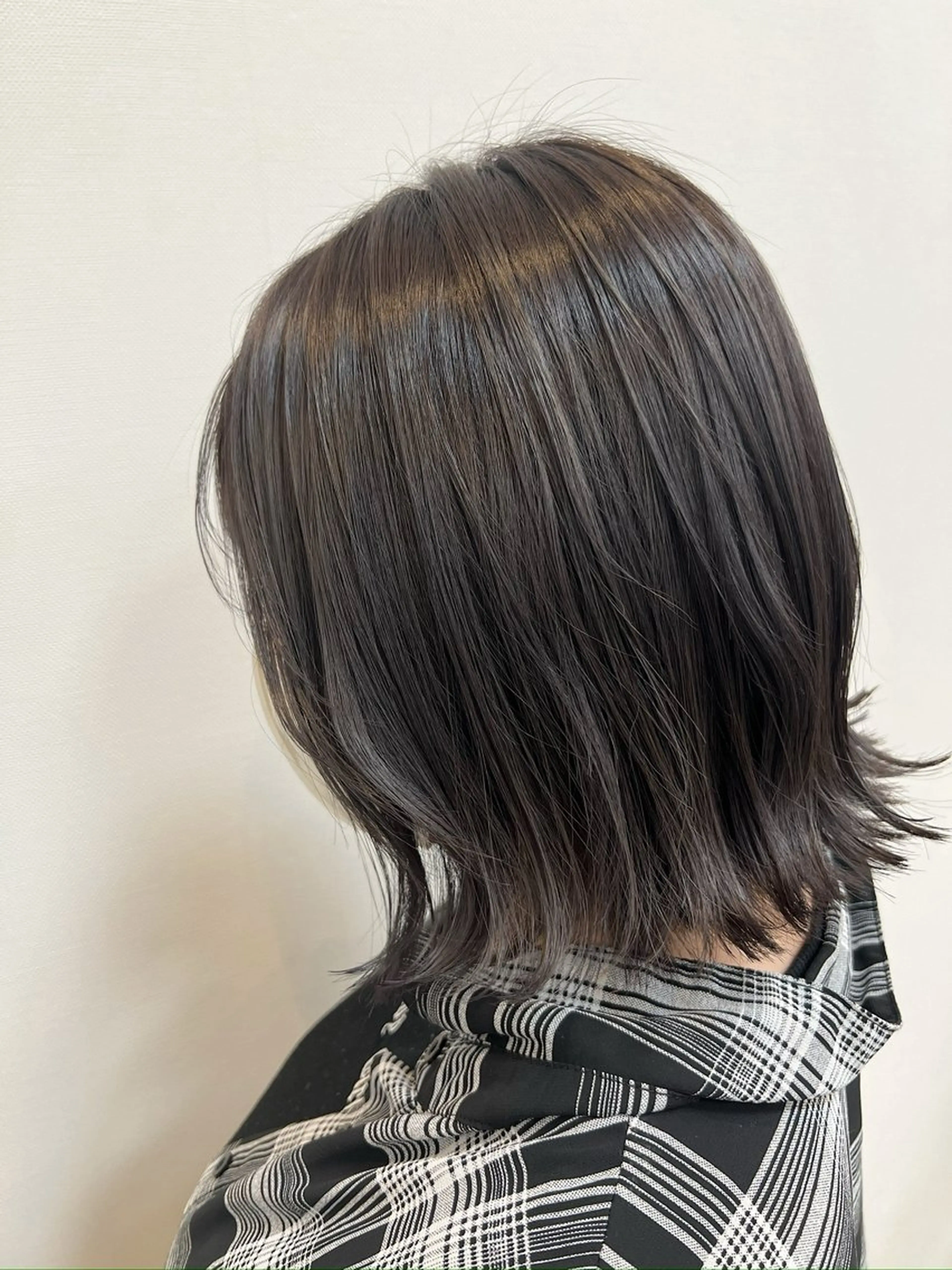 ミディアム カラー アッシュ 髪質改善 カット ヘアカラー 頭皮×髪質改善 透明感カラー💎中村のヘアスタイル