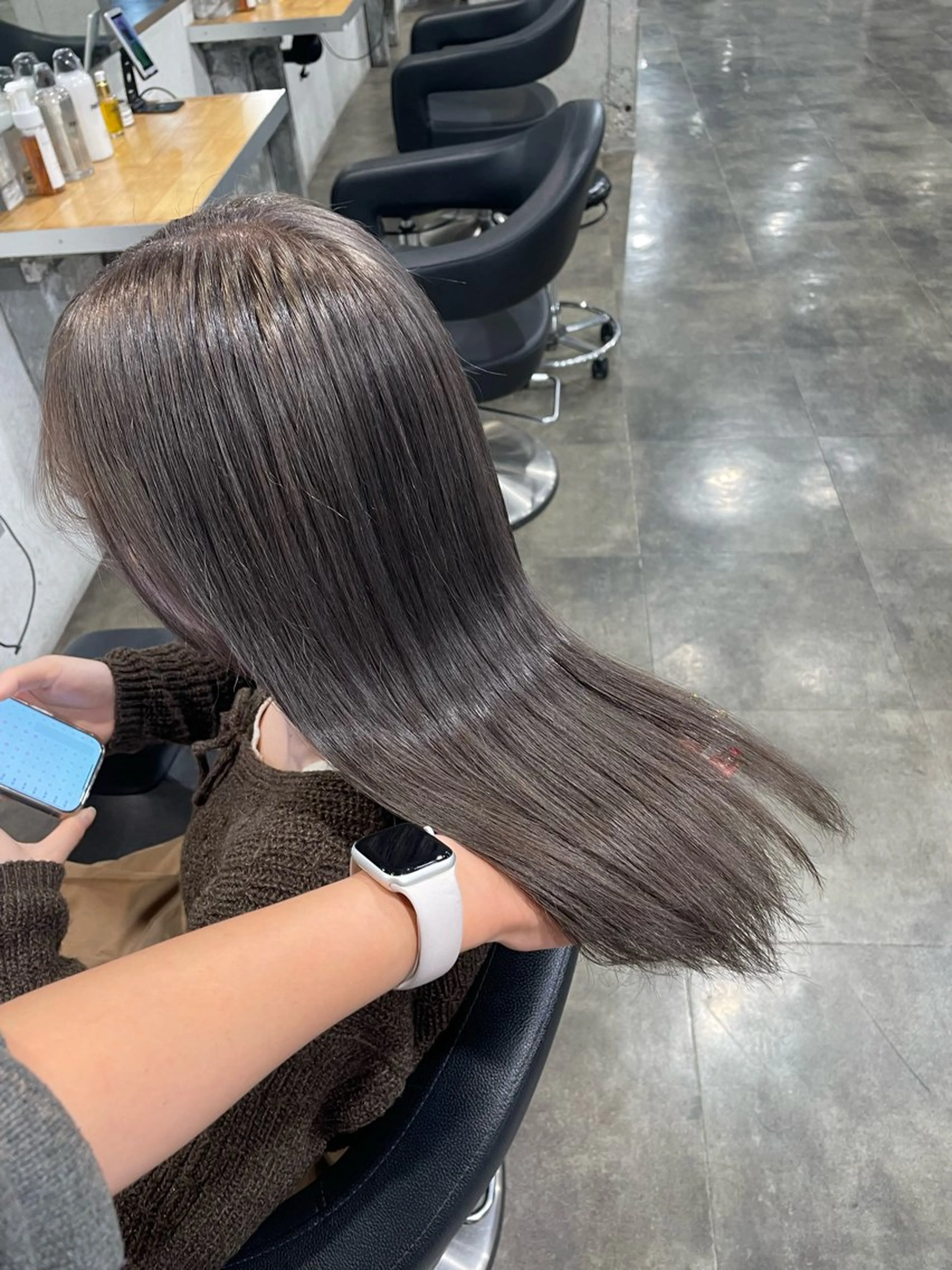 ロング カラー ヘアカラー ハイトーン 横浜💞ミオのヘアスタイル