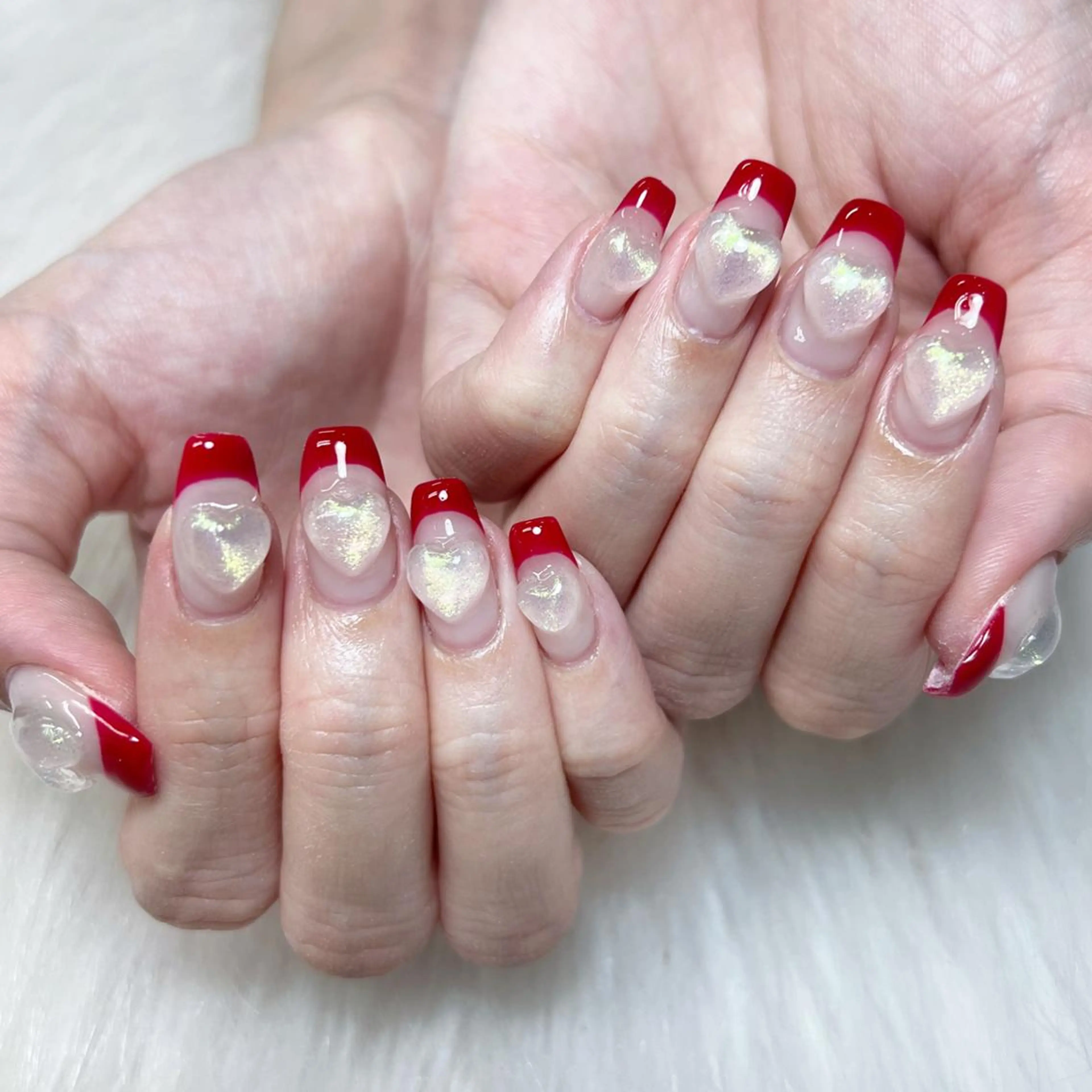 ネイル メンズ メンズ韓国風 アートネイル オーロラネイル ガーリー キラキラネイル NAILサロン 木にいるのネイルデザイン