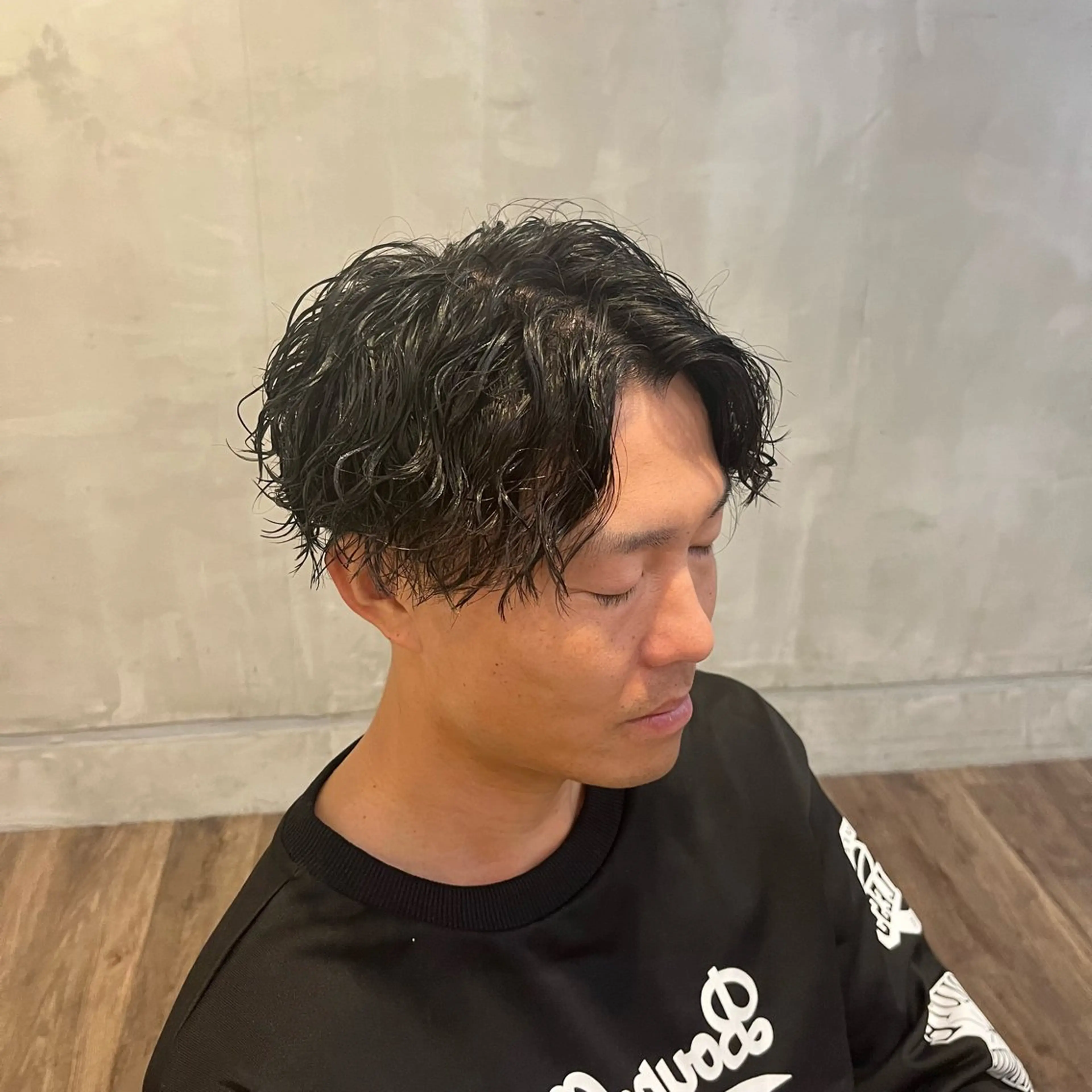 パーマ メンズ カット パーマ 吹田/岸辺/宇津 太喜のヘアスタイル