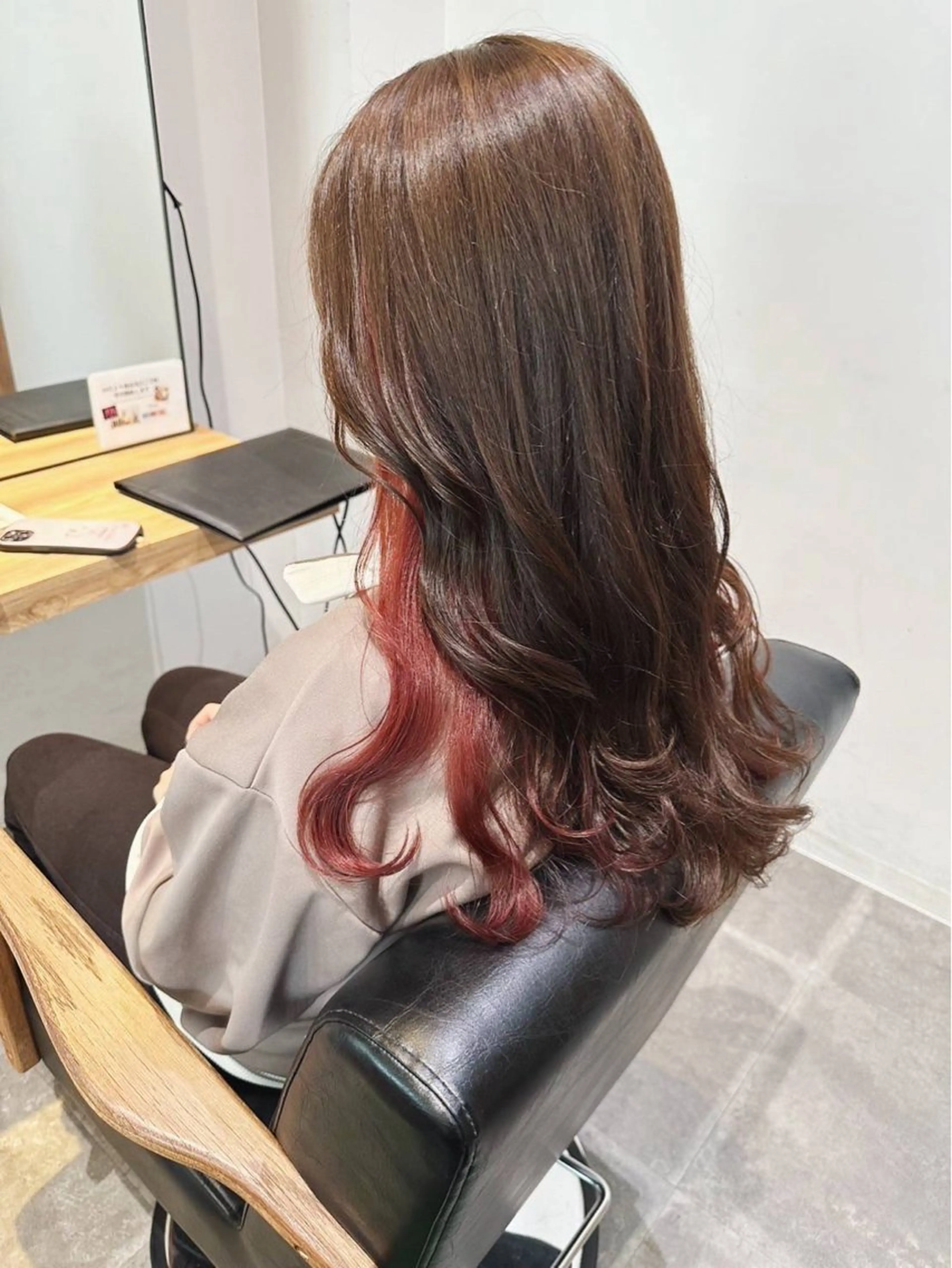 ロング カラー ヘアカラー レイヤー/ショート chere狭山のヘアスタイル