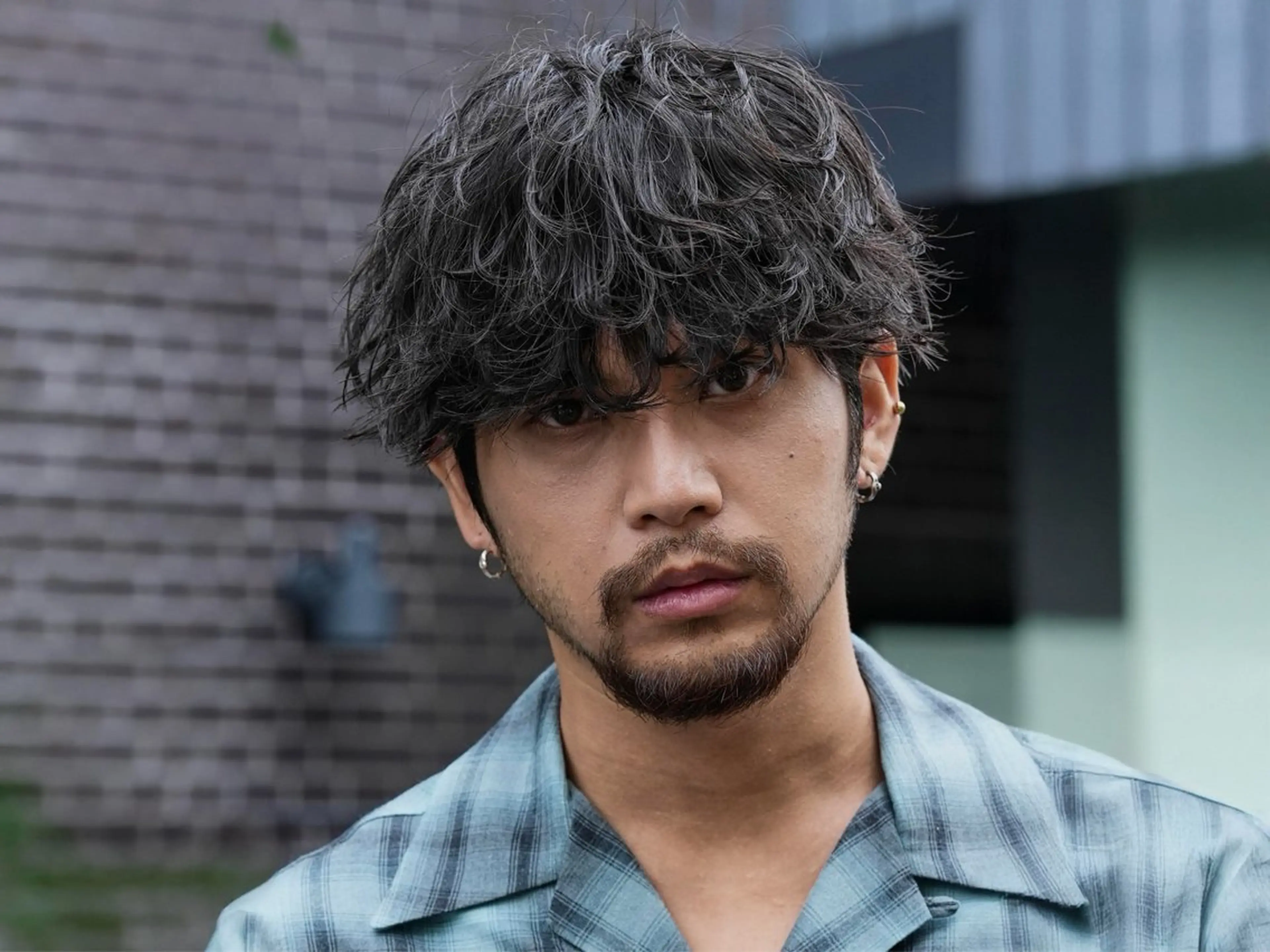 パーマ メンズ マッシュパーマ fifth岡村優作のヘアスタイル