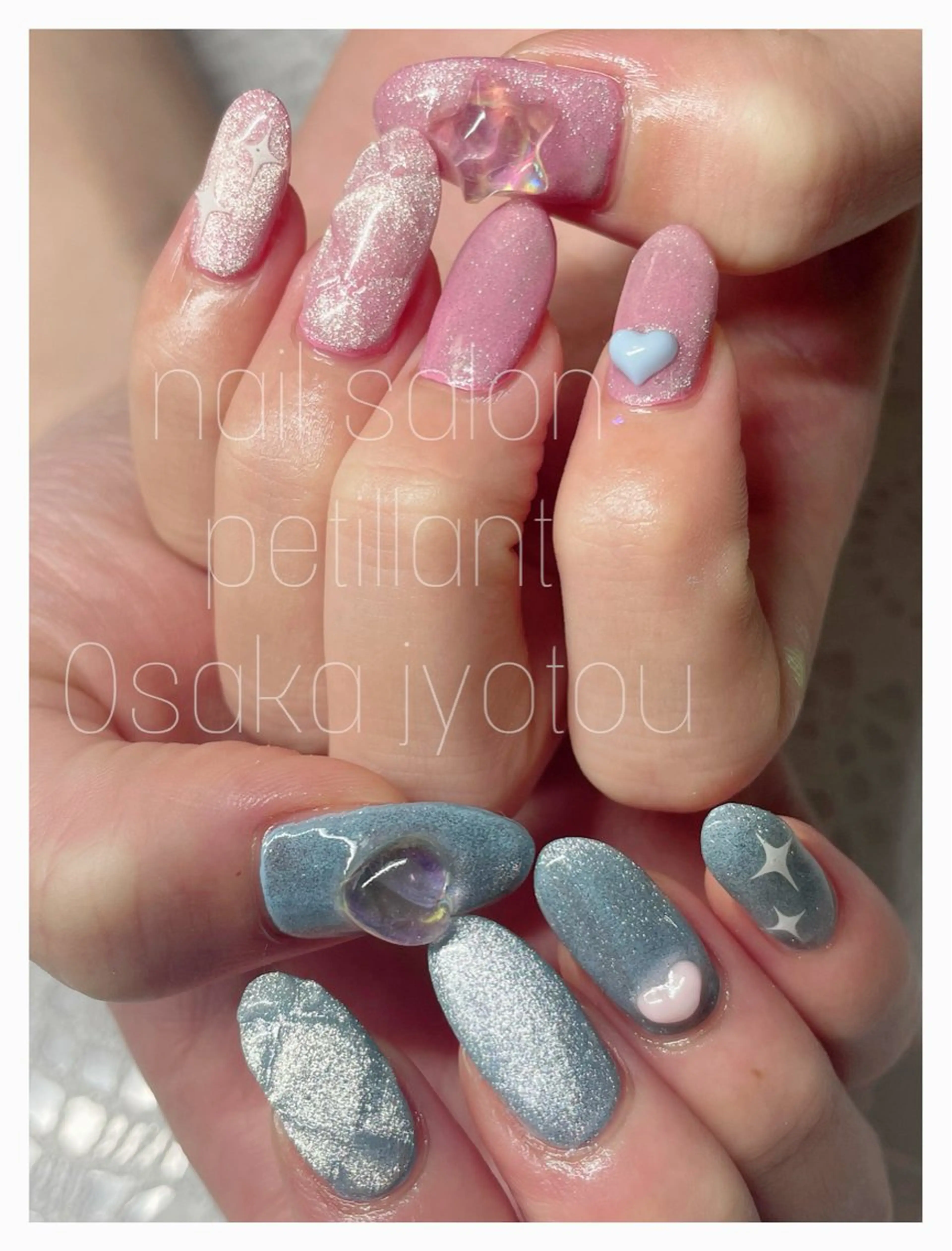 ネイル アートネイル ピンク シンプルネイル nail salon petillantのネイルデザイン