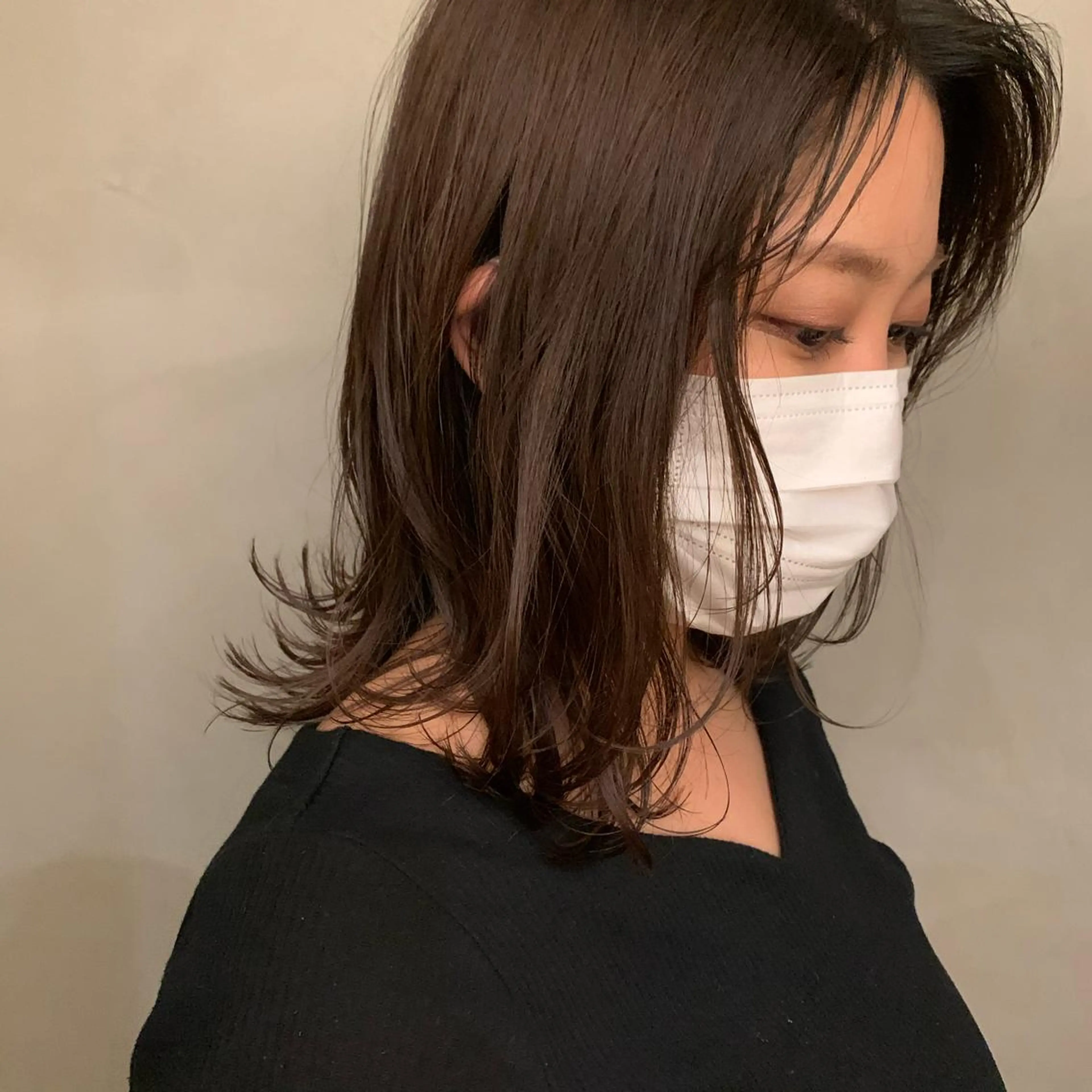 セミロング 鳥越 一希のヘアスタイル