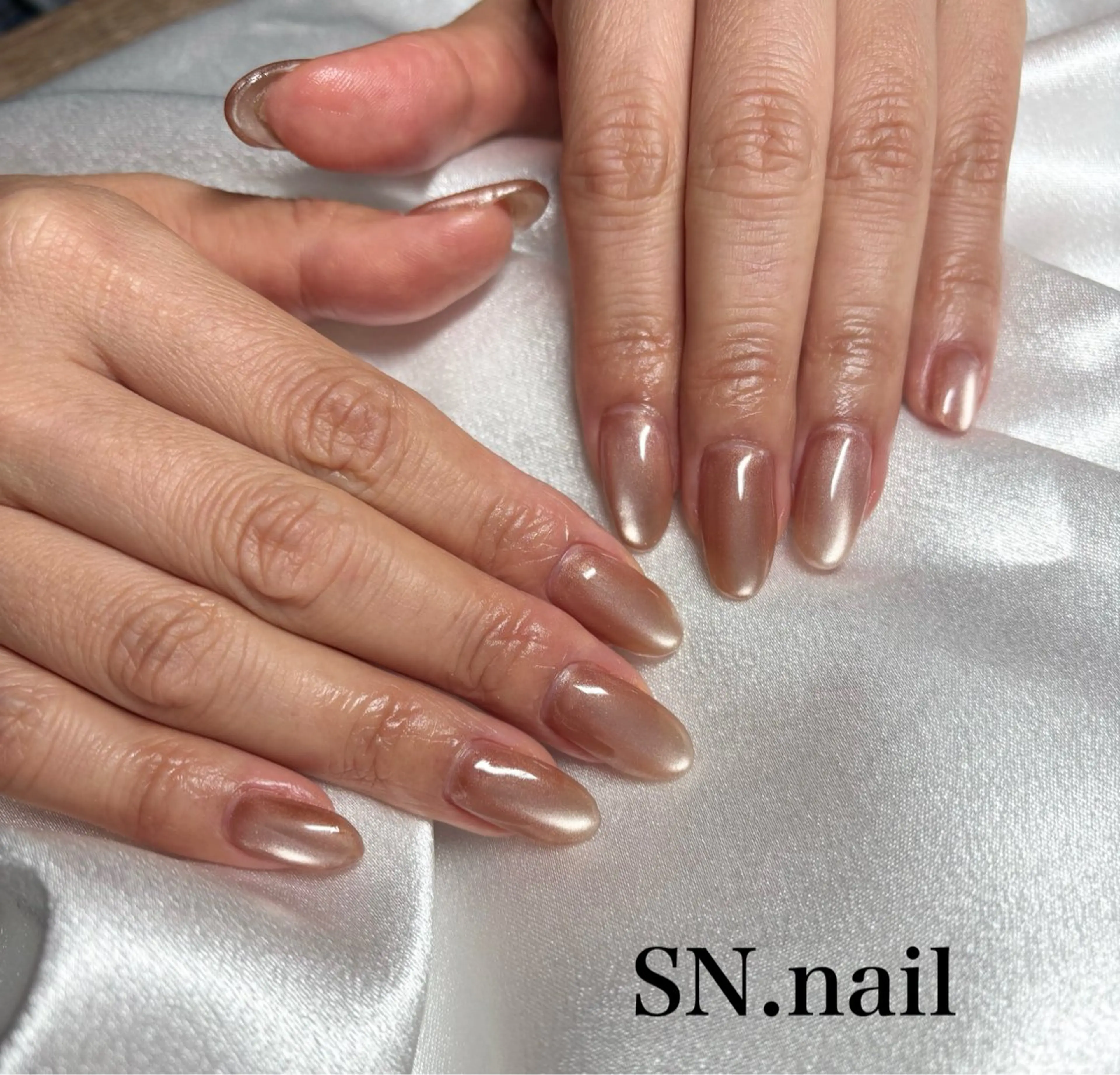 温浴バブルハンドバス付き【オフあり】うるちゅるマグネットネイル💅🫧の写真