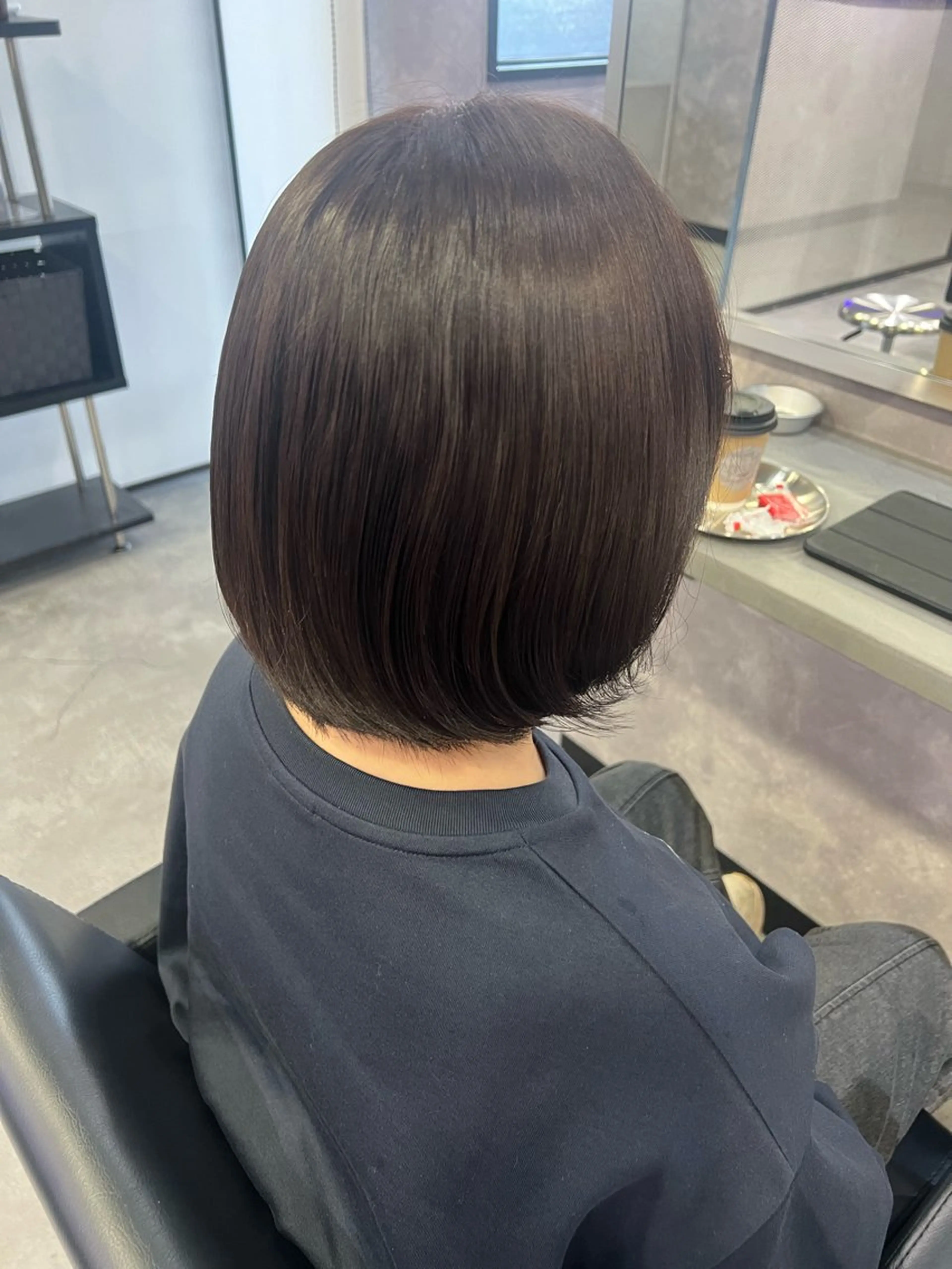 ショート カラー ブラウンカラー ヘアカラー 本間 絵理奈‎のヘアスタイル