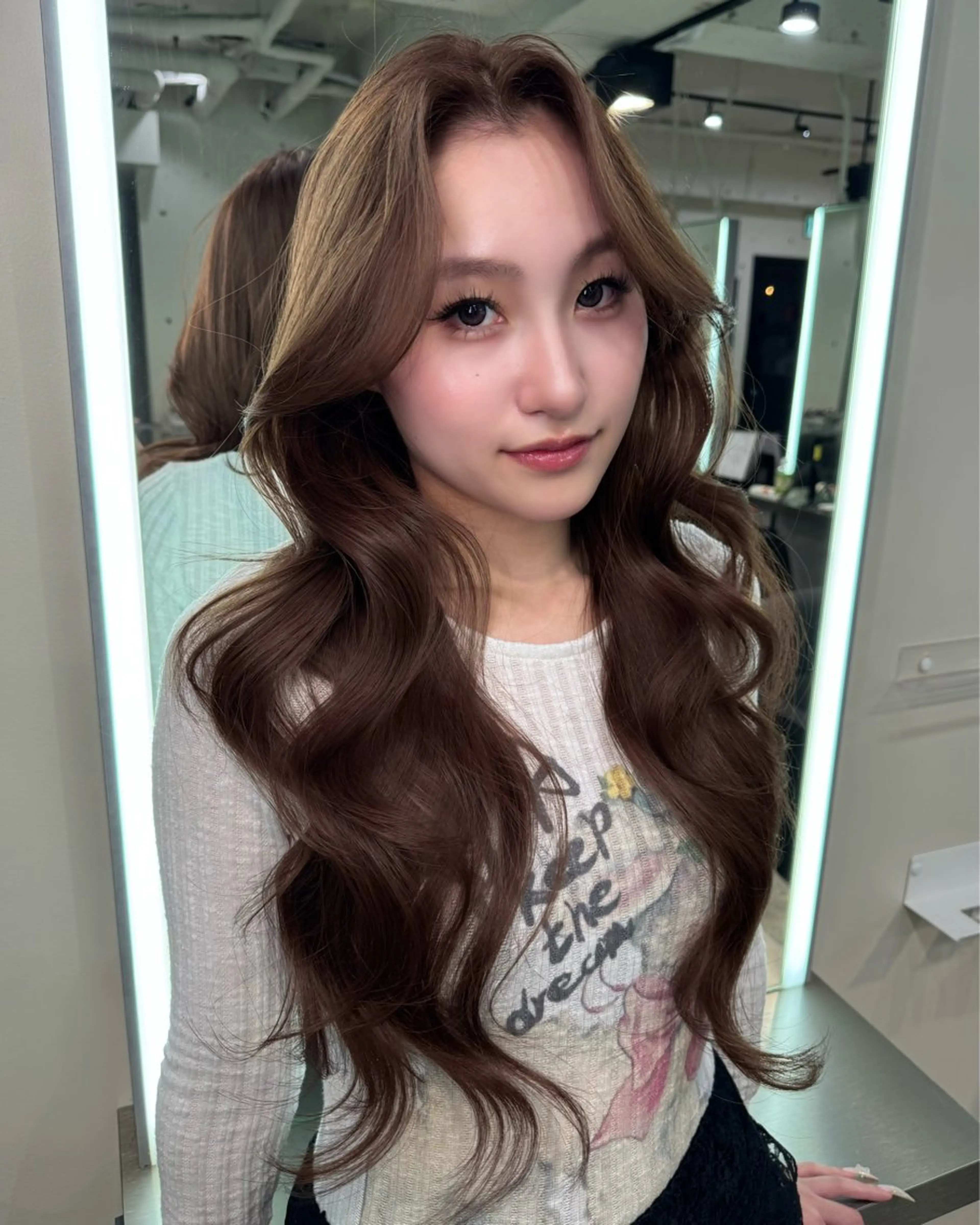 ロング カラー 艶カラー♡クール トレンドヘア♡アユミのヘアスタイル