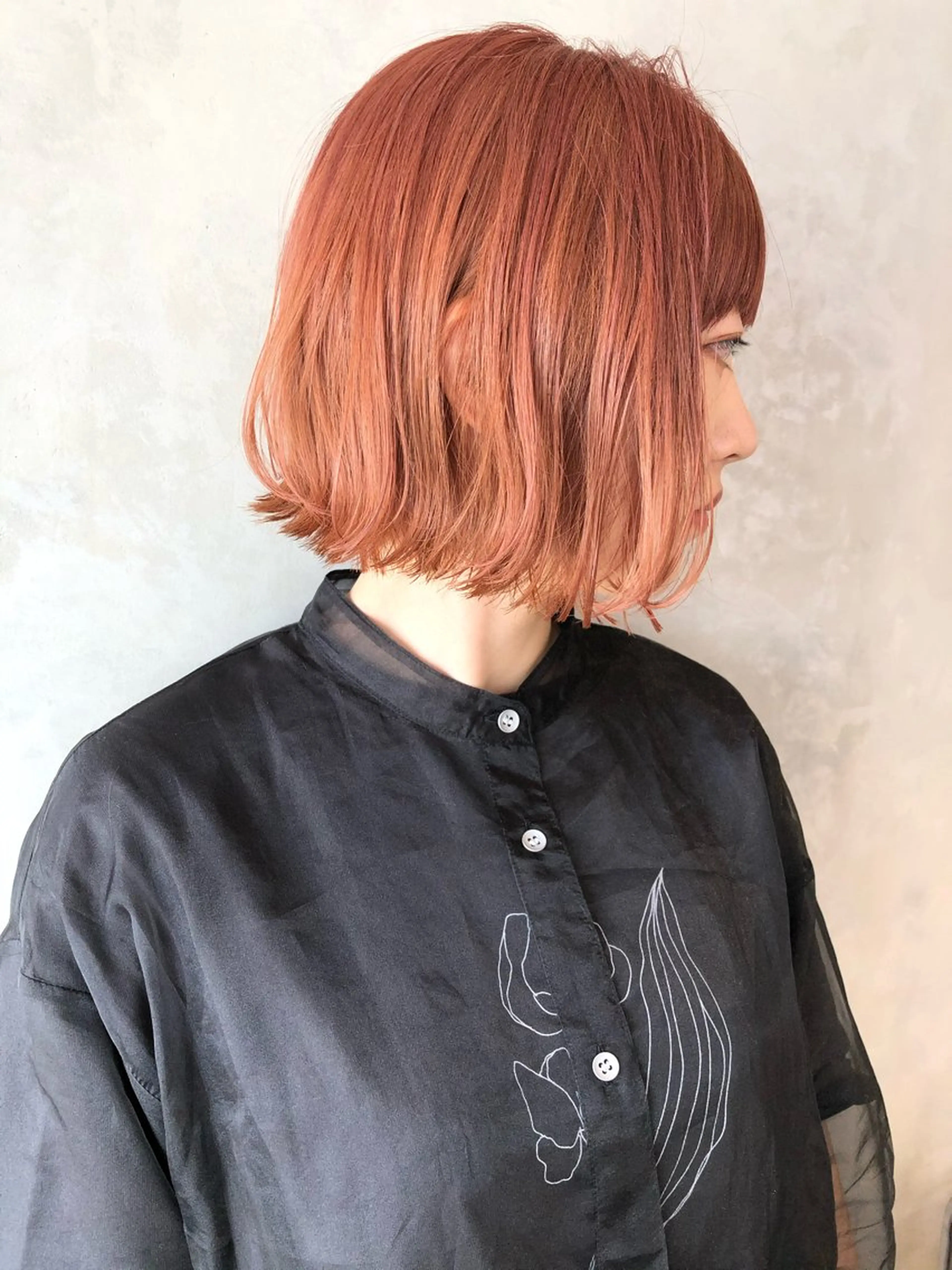 ショート ボブ 縮毛矯正、 押野七大のヘアスタイル