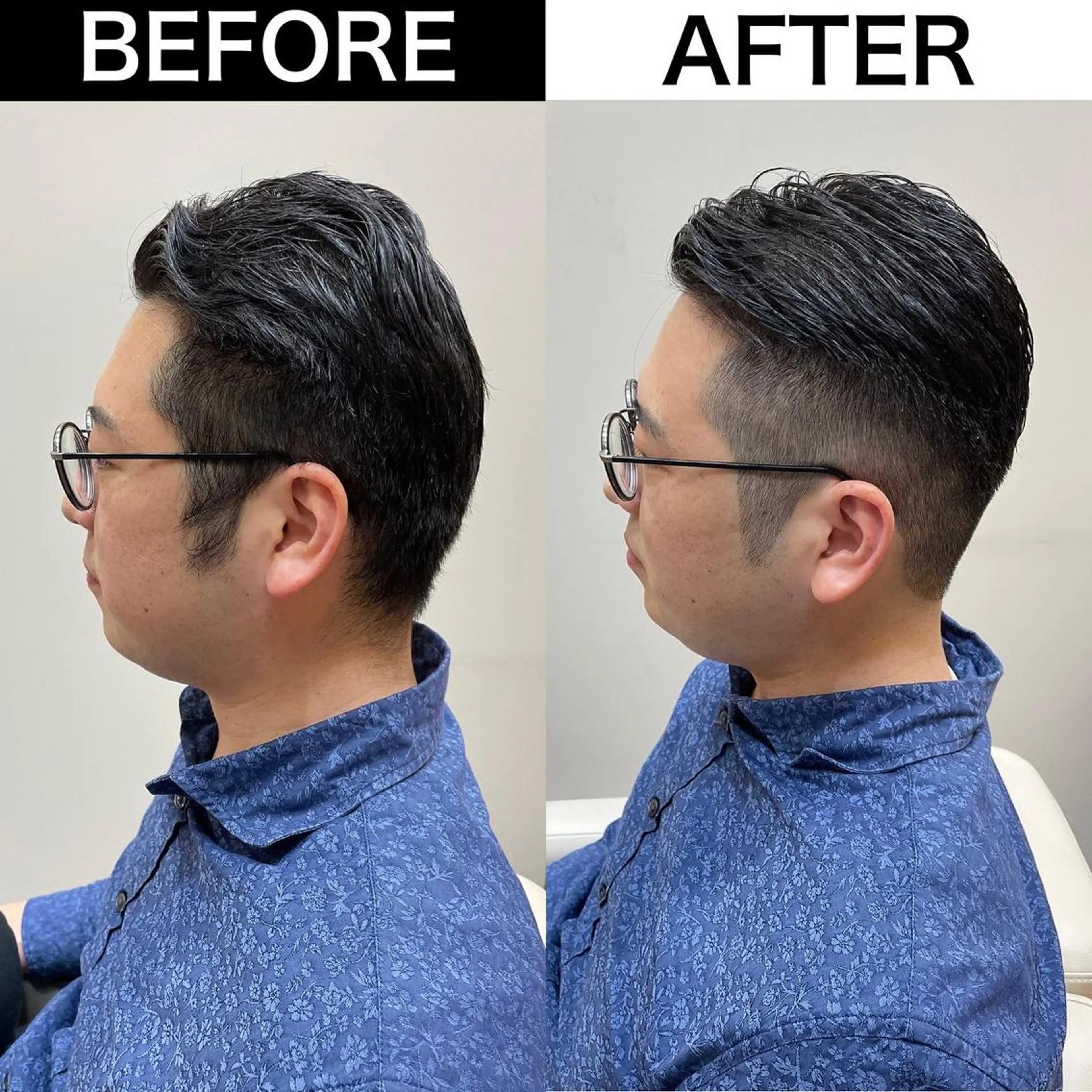 メンズ ビジネス メンズ就活ヘア メンズパーマ ツーブロック 刈り上げ Soleria 田中慎一のヘアスタイル