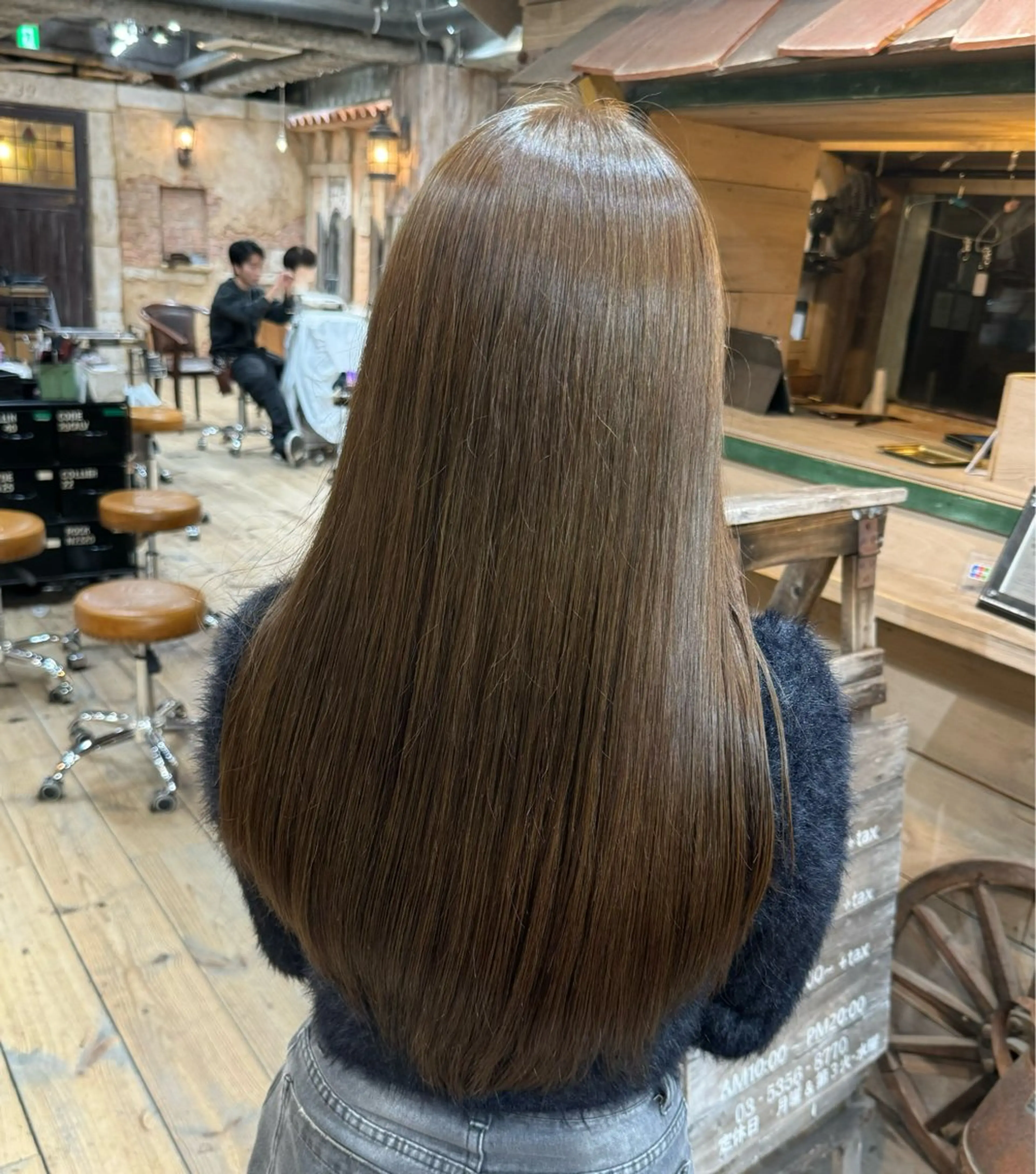 ロング カラー ブリーチ ブリーチなしカラー 髪質改善カラー /高山奈夕のヘアスタイル