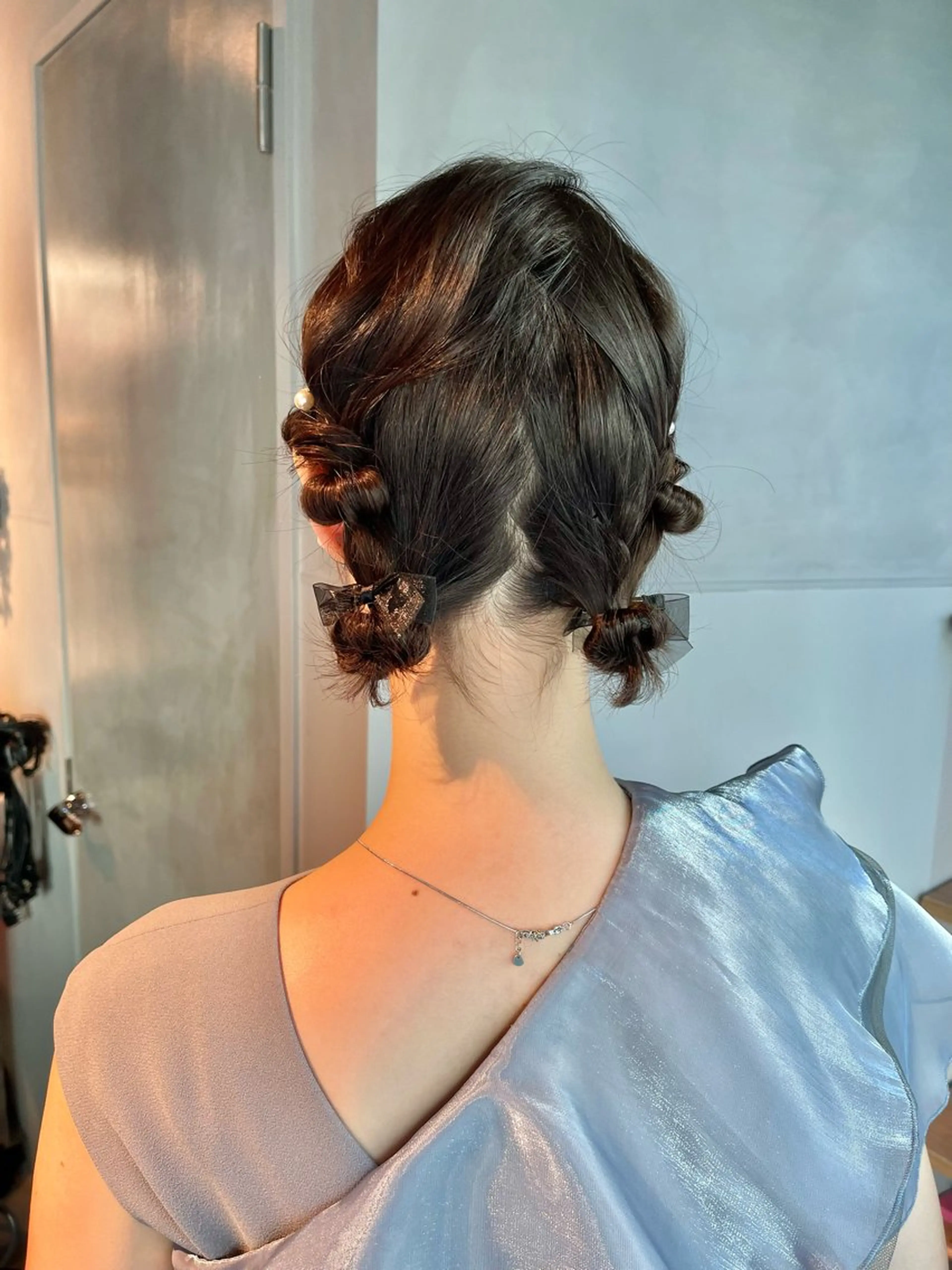 ヘアアレンジ ポニーテール 結婚式・ブライダル 卒業式のヘアスタイル ヘアセット charm《銀座》 ヘアセット/縮毛矯正のヘアスタイル