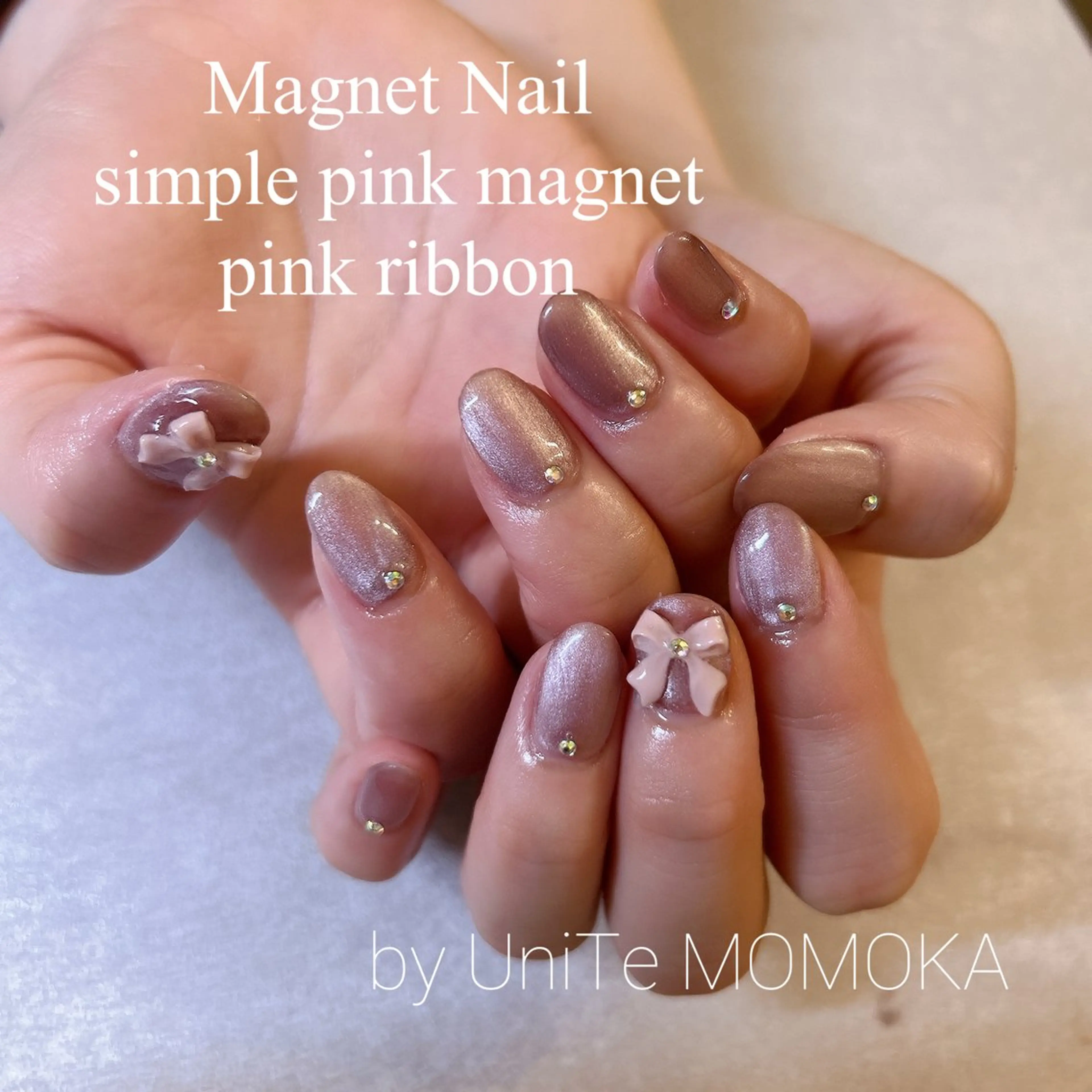 ネイル マグネットネイル シンプルネイル Momo nailsalonのネイルデザイン