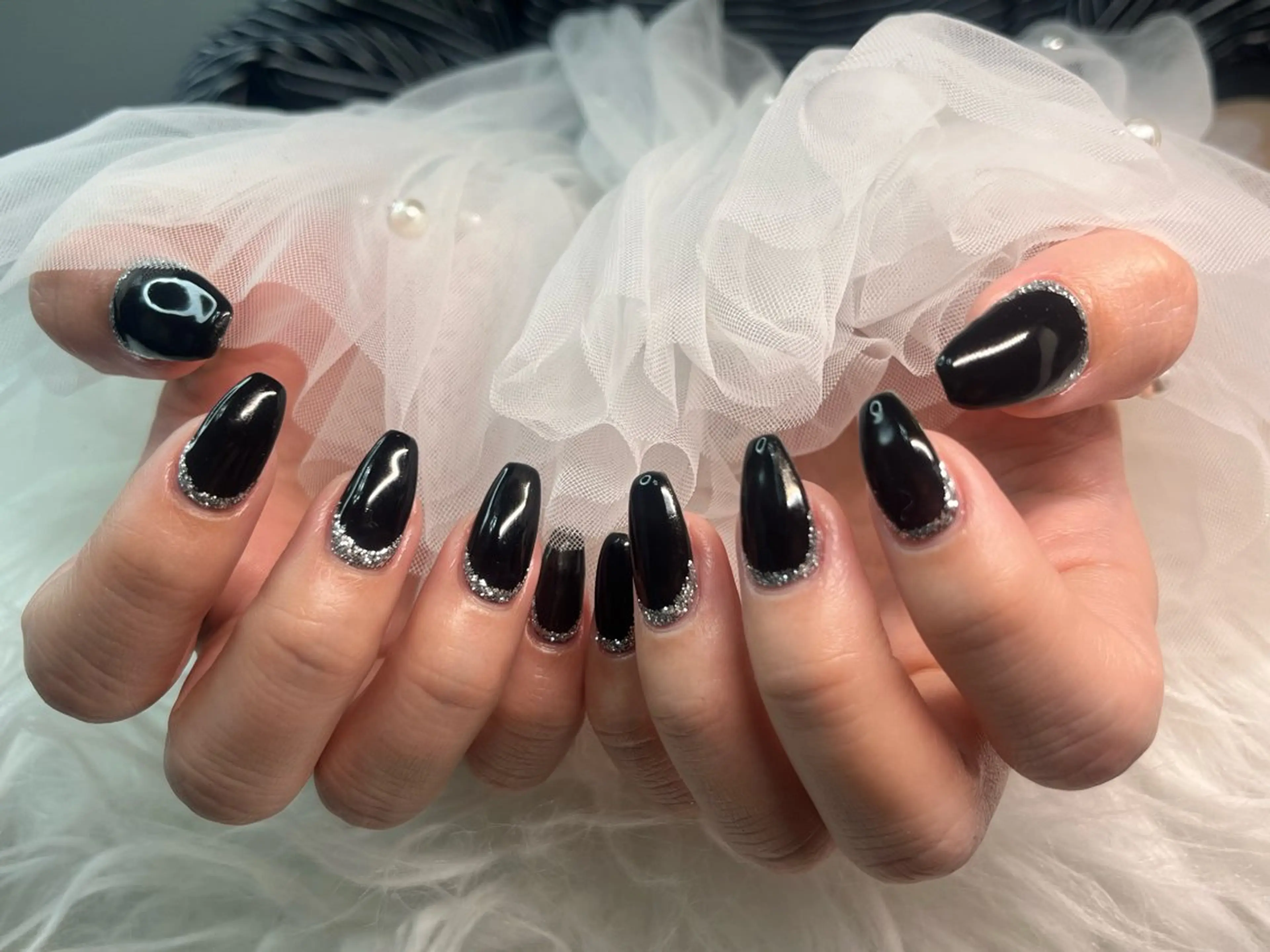 ネイル アートネイル マグネットネイル ニュアンスネイル ワンカラーネイル シンプルネイル プライベートサロン N's Nailのネイルデザイン