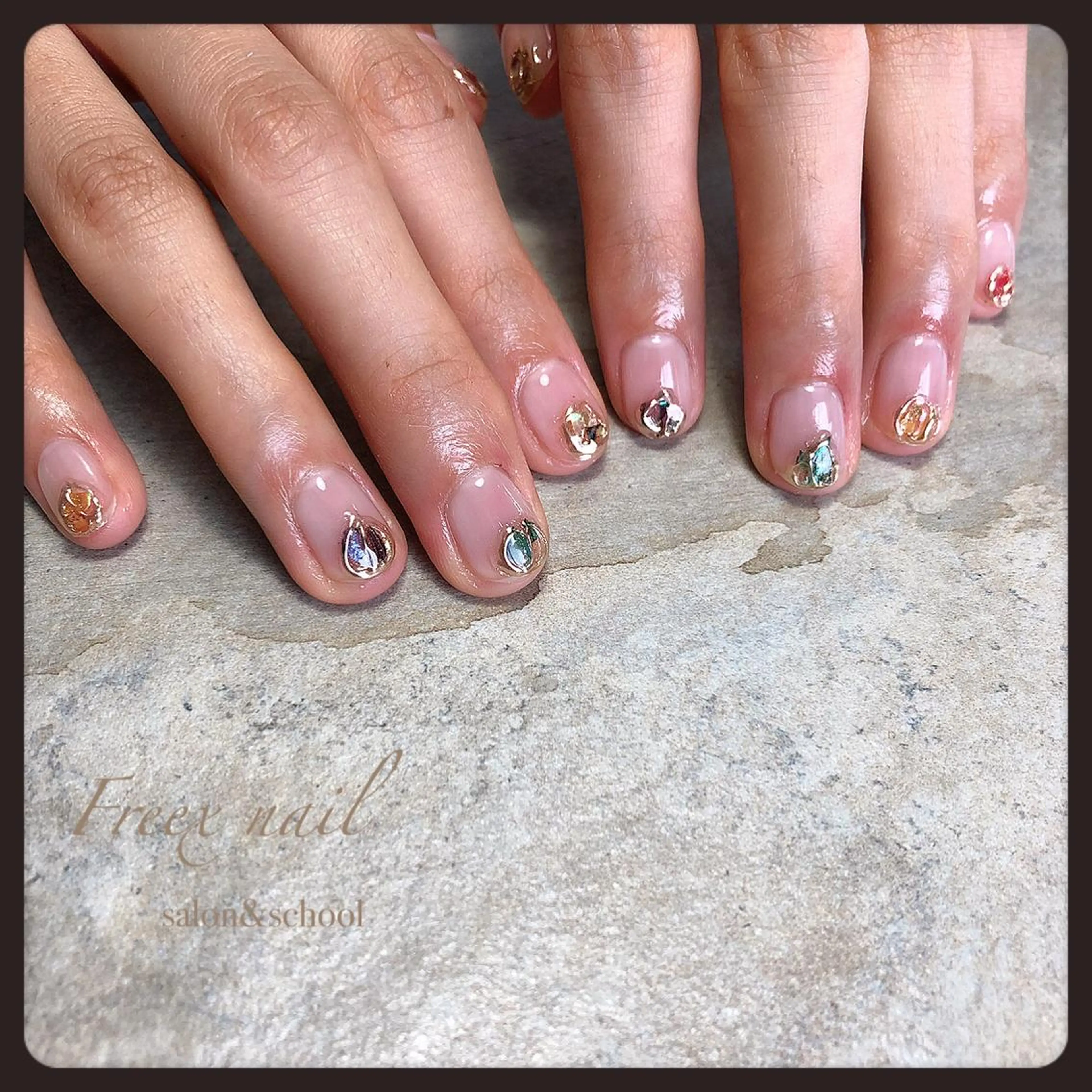 ネイル クリアネイル freex nail /ニュアンス/個性派のネイルデザイン