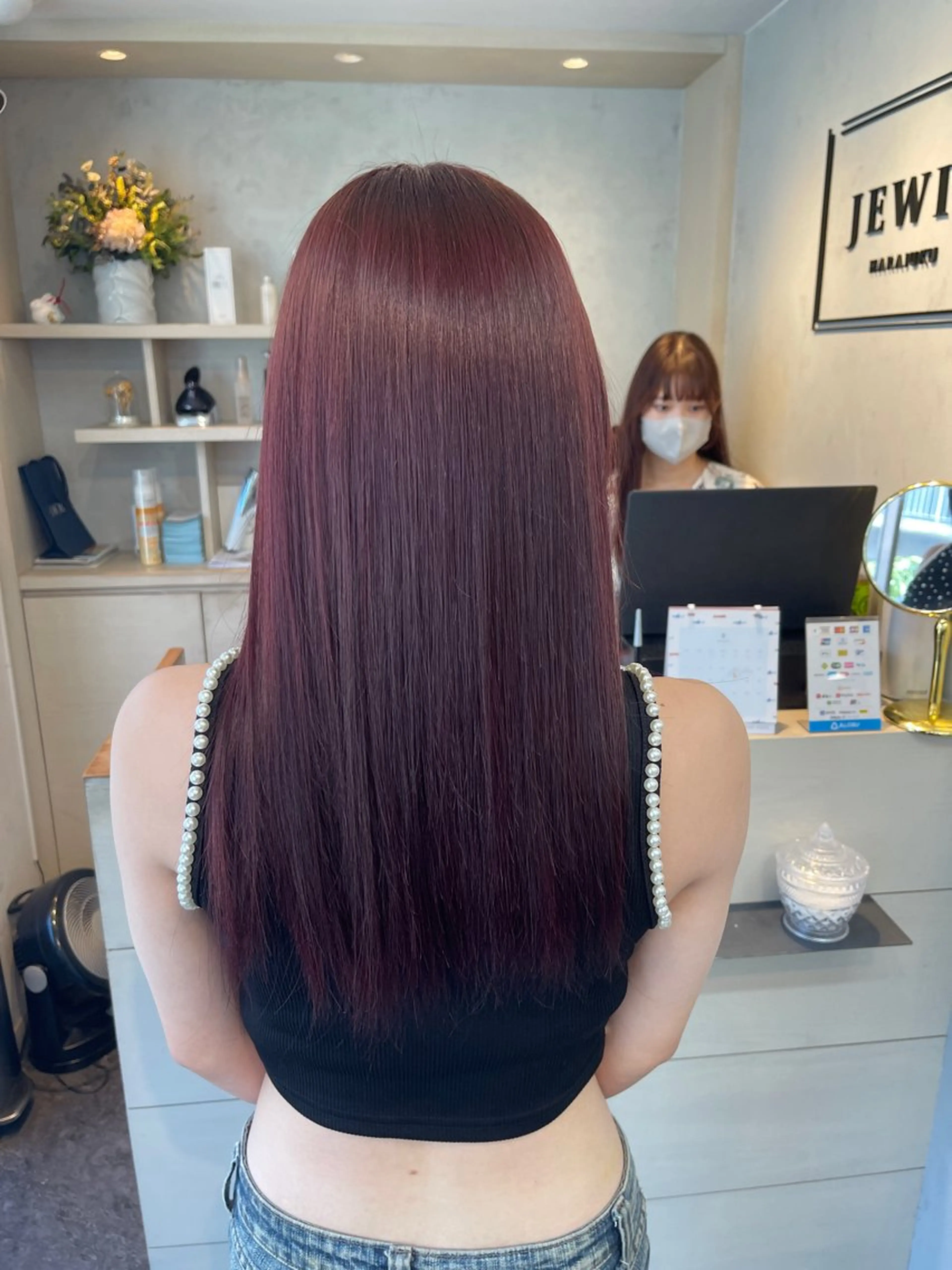 セミロング 渡辺 杏斗龍のヘアスタイル