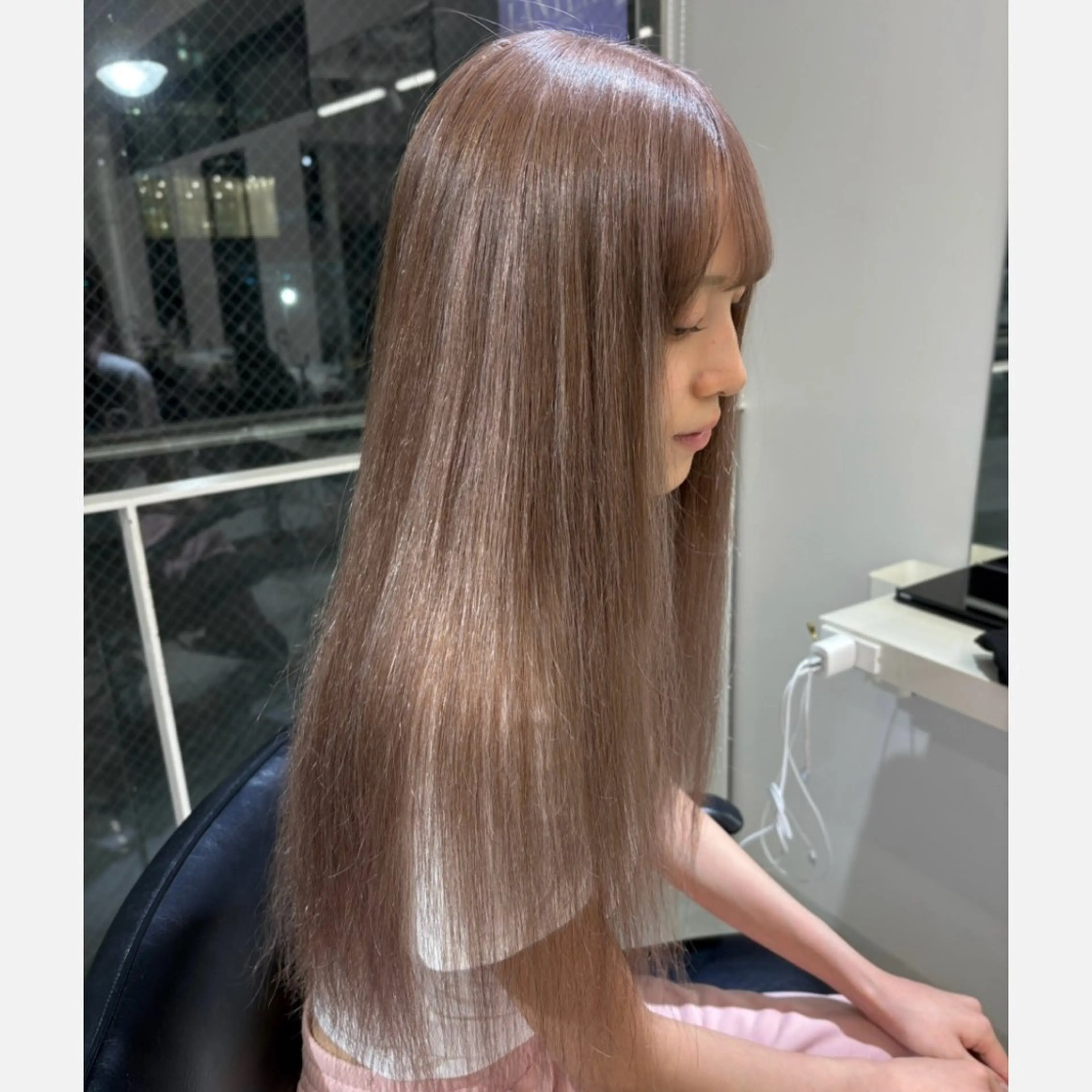 ロング カラー ブリーチ ケアブリーチ ダブルカラー ボブ エクステ haruka /韓国レイヤーのヘアスタイル