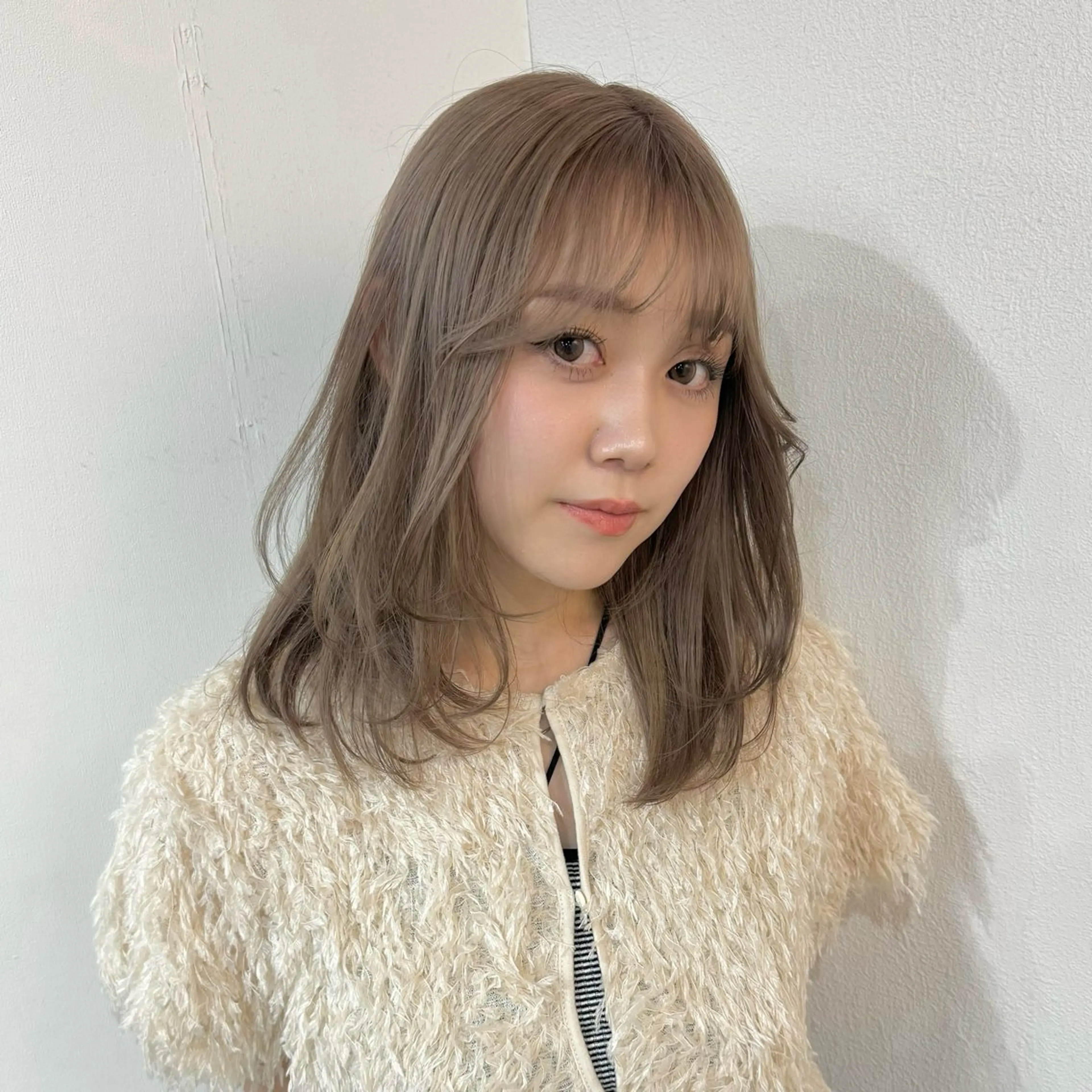 セミロング カラー ヘアカラー トリートメント エクステモデル募集 💗大阪梅田/川上のヘアスタイル