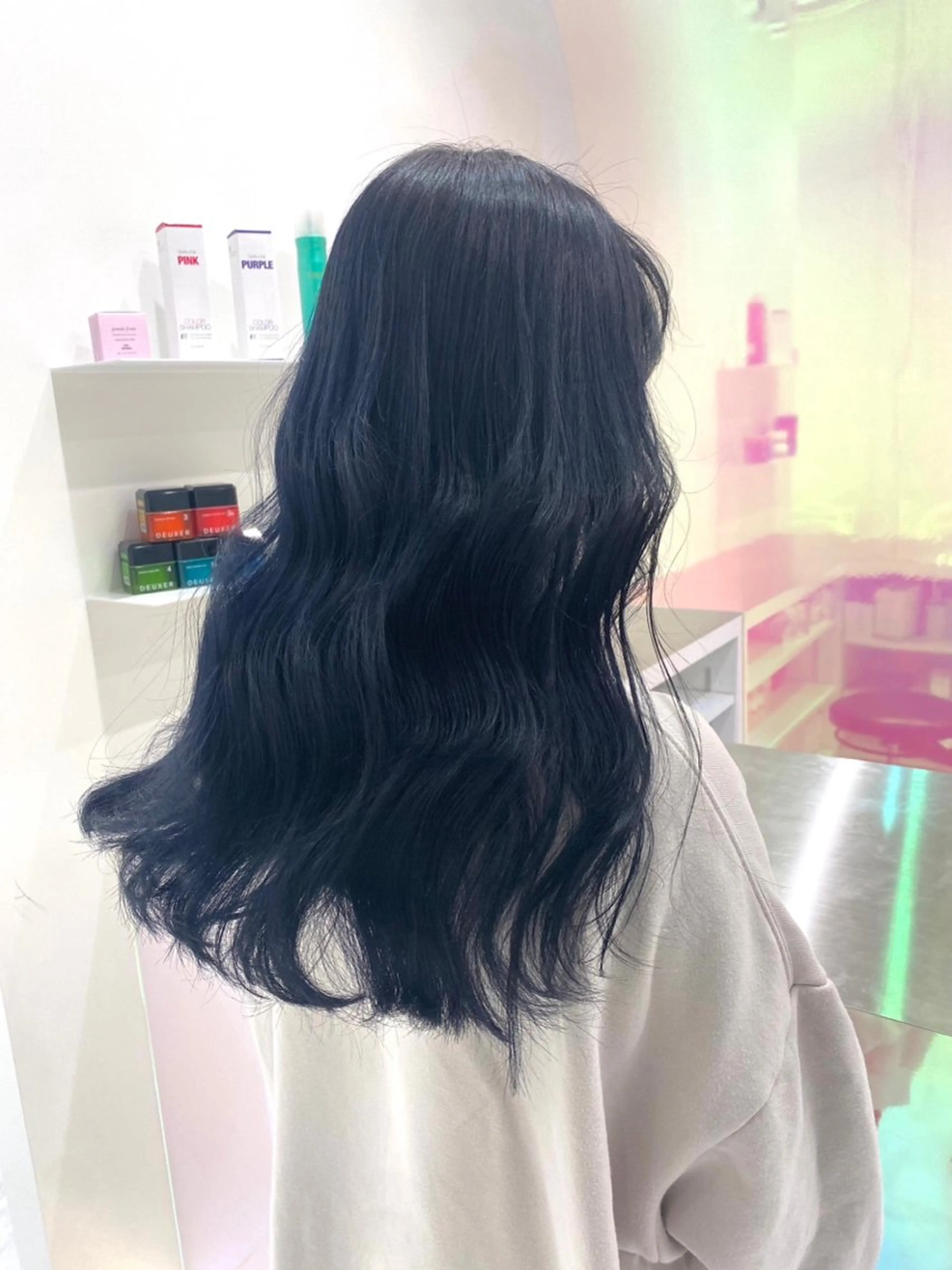 ロング カラー パーマ ヘアアレンジ メンズ 🤍透明感カラー🤍 似合わせ🤍AINEのヘアスタイル