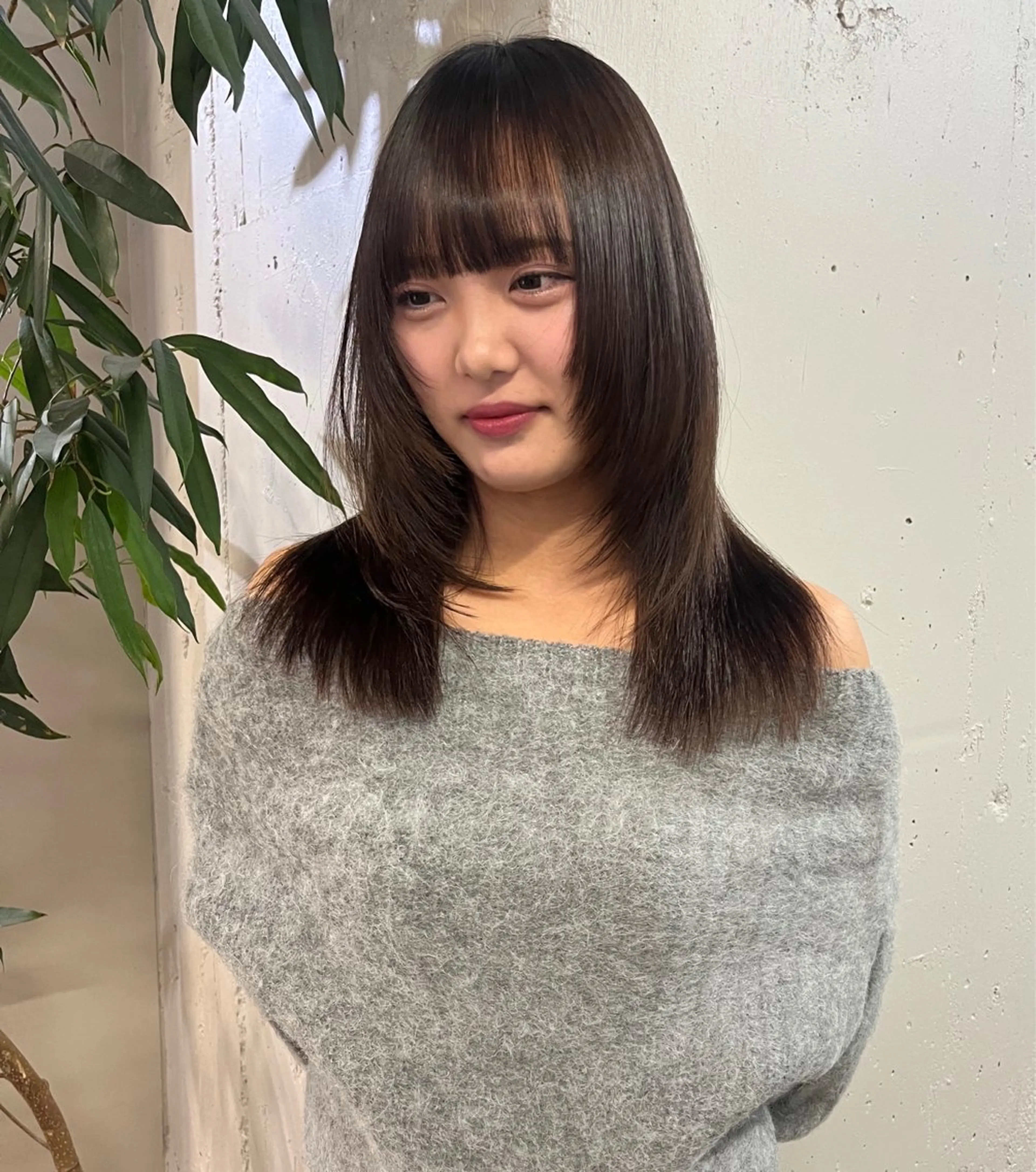 ロング ボブ× フェイスレイヤー🩰のヘアスタイル