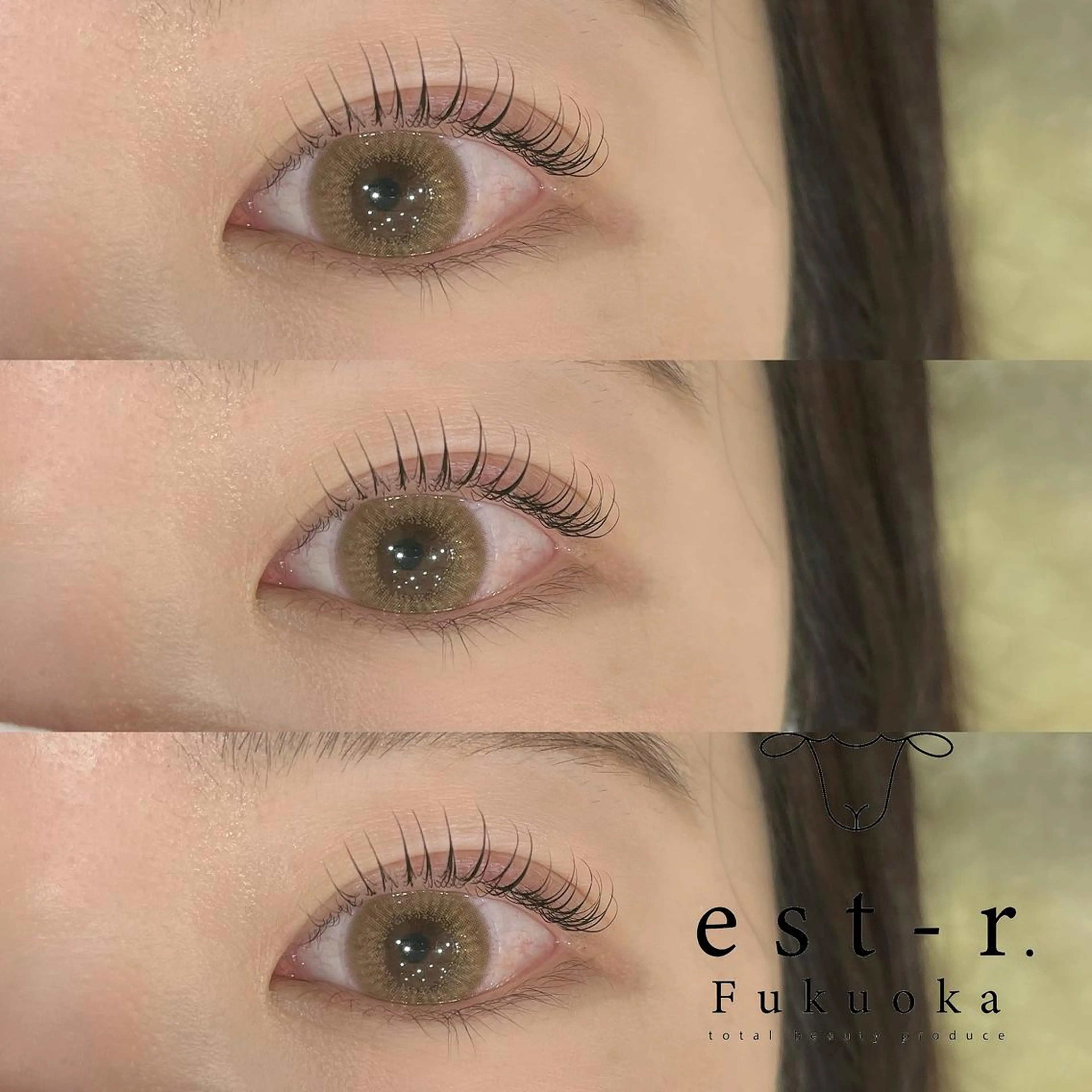 マツエク・マツパ フラットラッシュ パリジェンヌラッシュリフト まつげパーマ 下まつげエクステ 一重×まつ毛パーマ マツパ Riho/博多/ まつげパーマ/LEDのマツエク・マツパデザイン