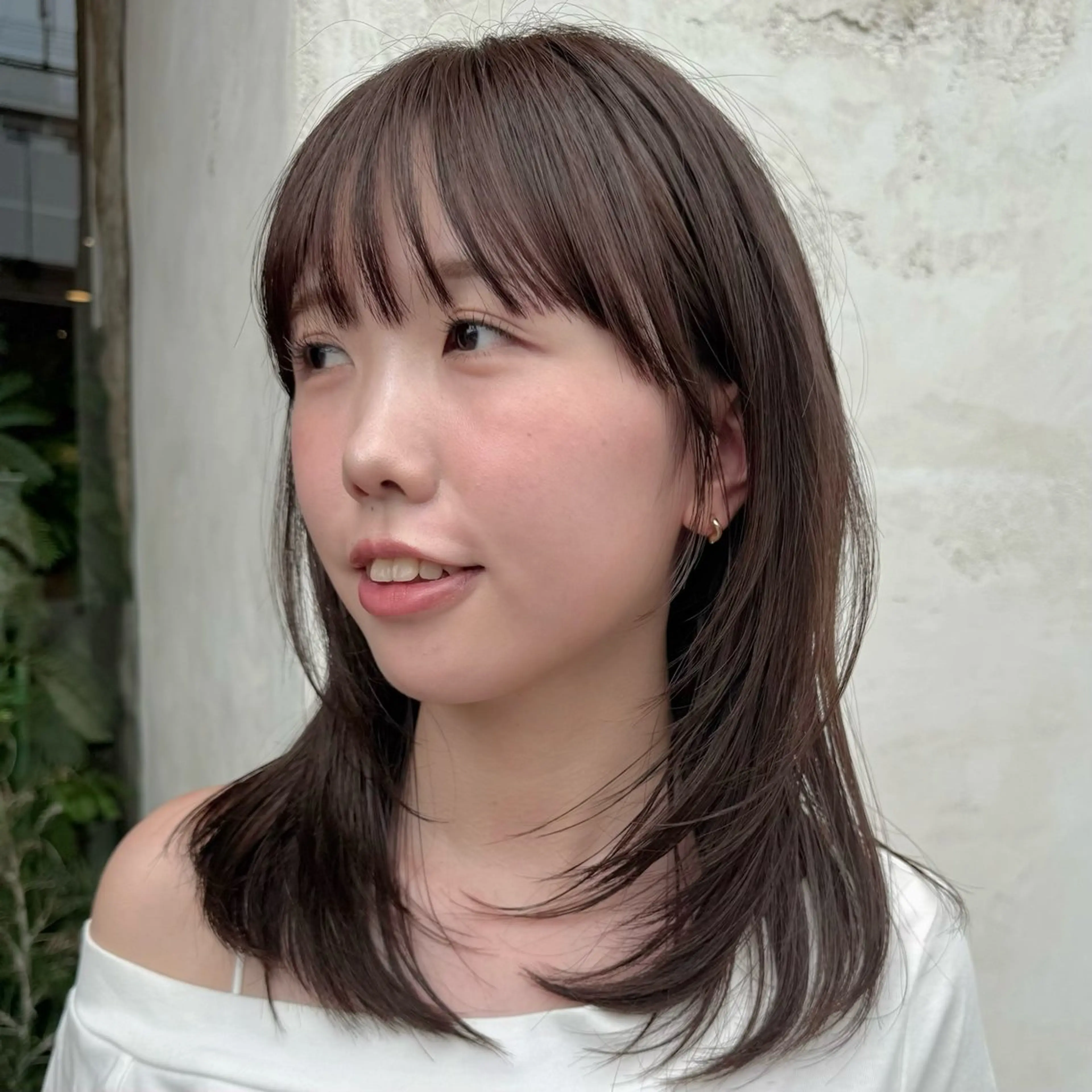 ミディアム たおちゃん／レイヤー ／透明感カラーのヘアスタイル