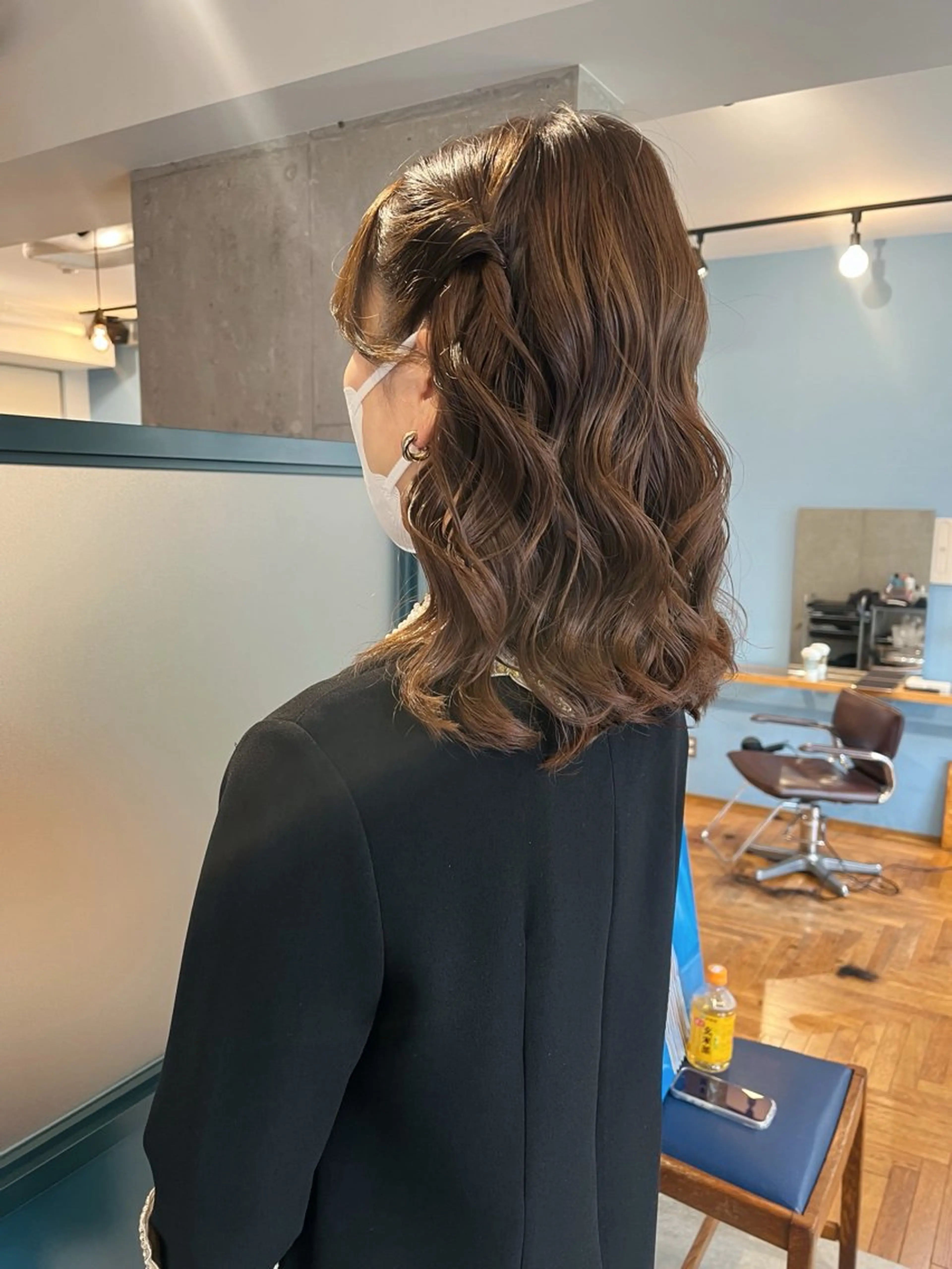 ミディアム ヘアアレンジ ヘアセット 暖色/パーマ 🌼クニトウメイのヘアスタイル
