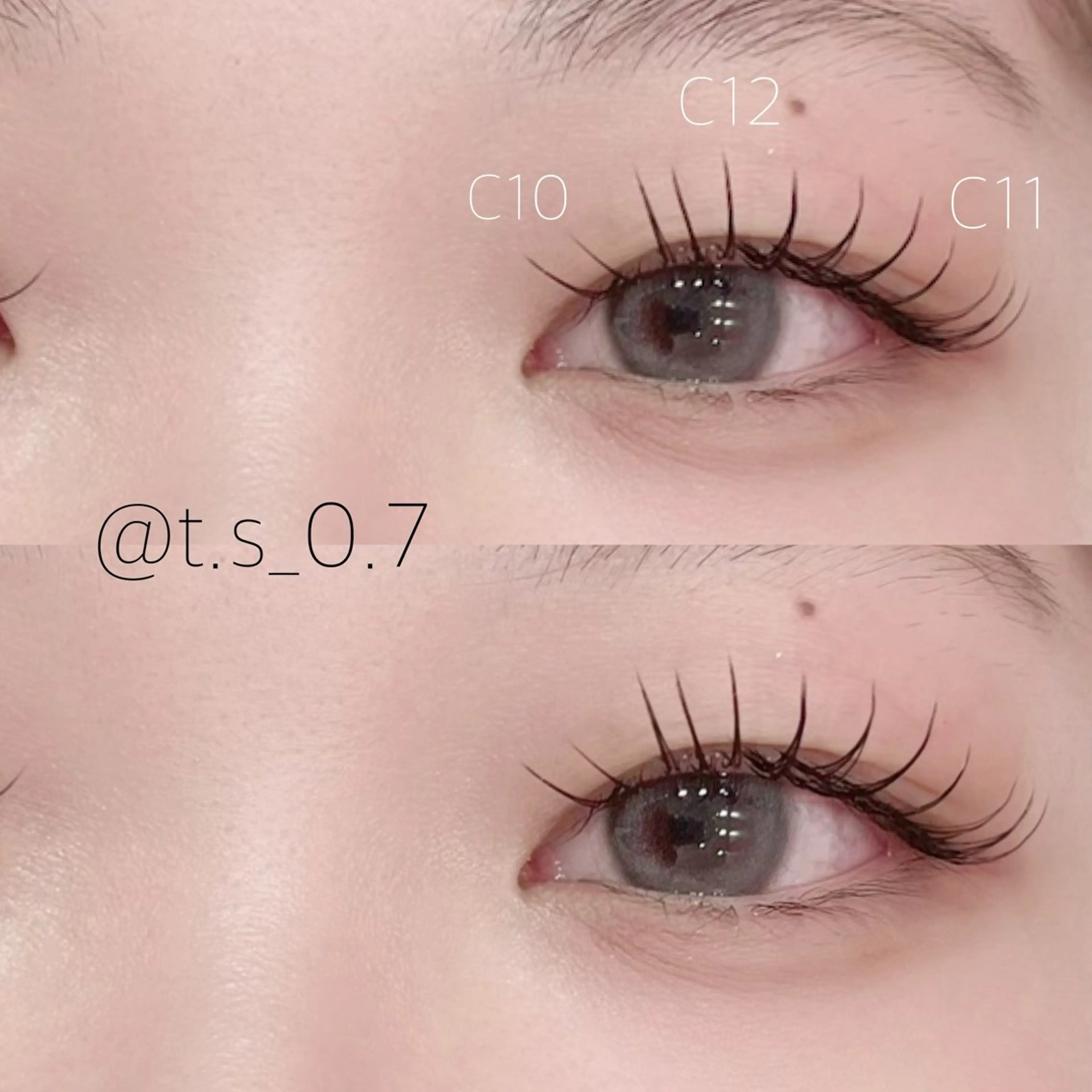 マツエク・マツパ キュート フラットラッシュ ナチュラル 名古屋eyelist hoshinoのマツエク・マツパデザイン