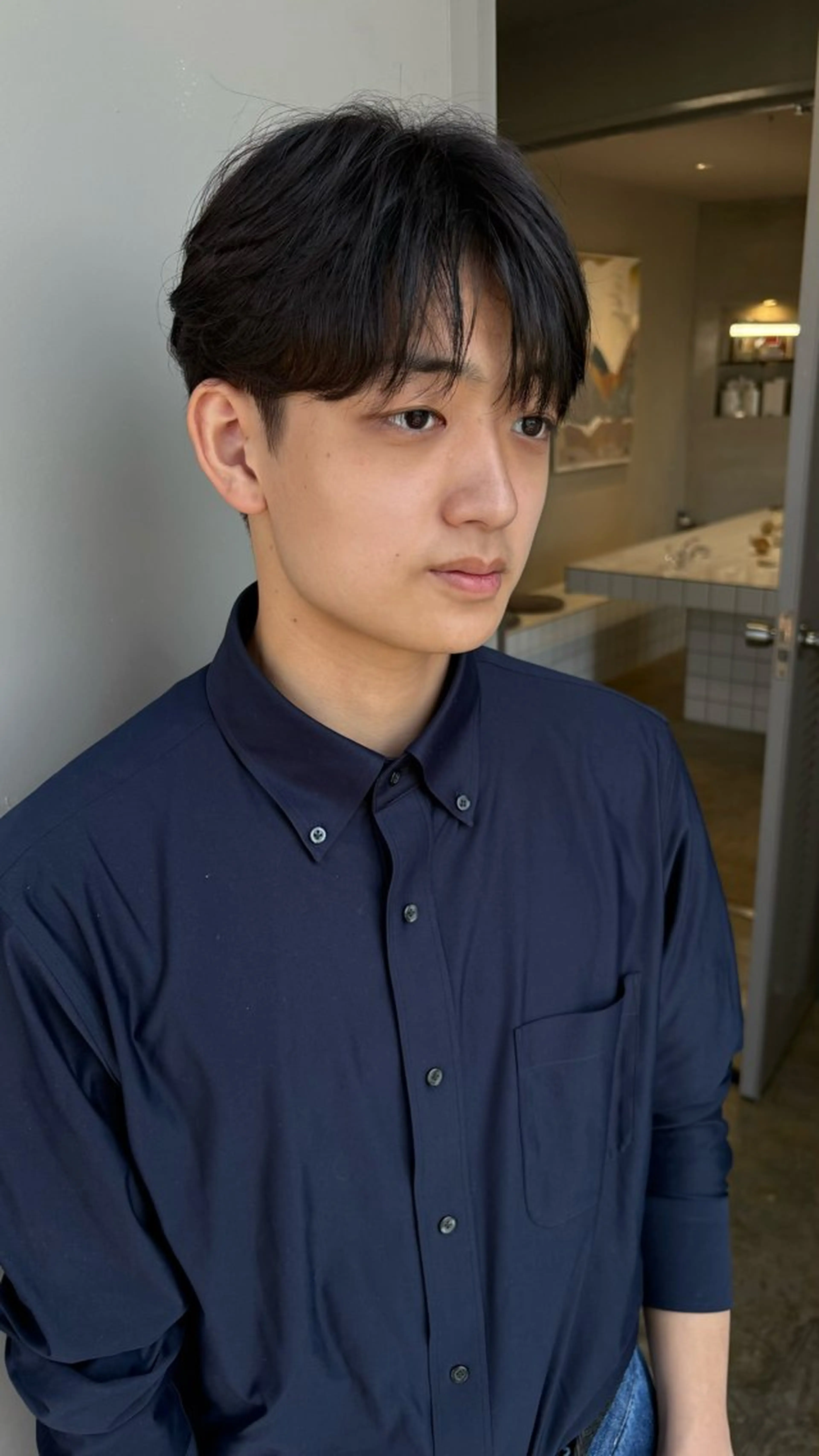 ショート メンズ マッシュ シースルーマッシュ 鈴木 颯真ウィリアムのヘアスタイル