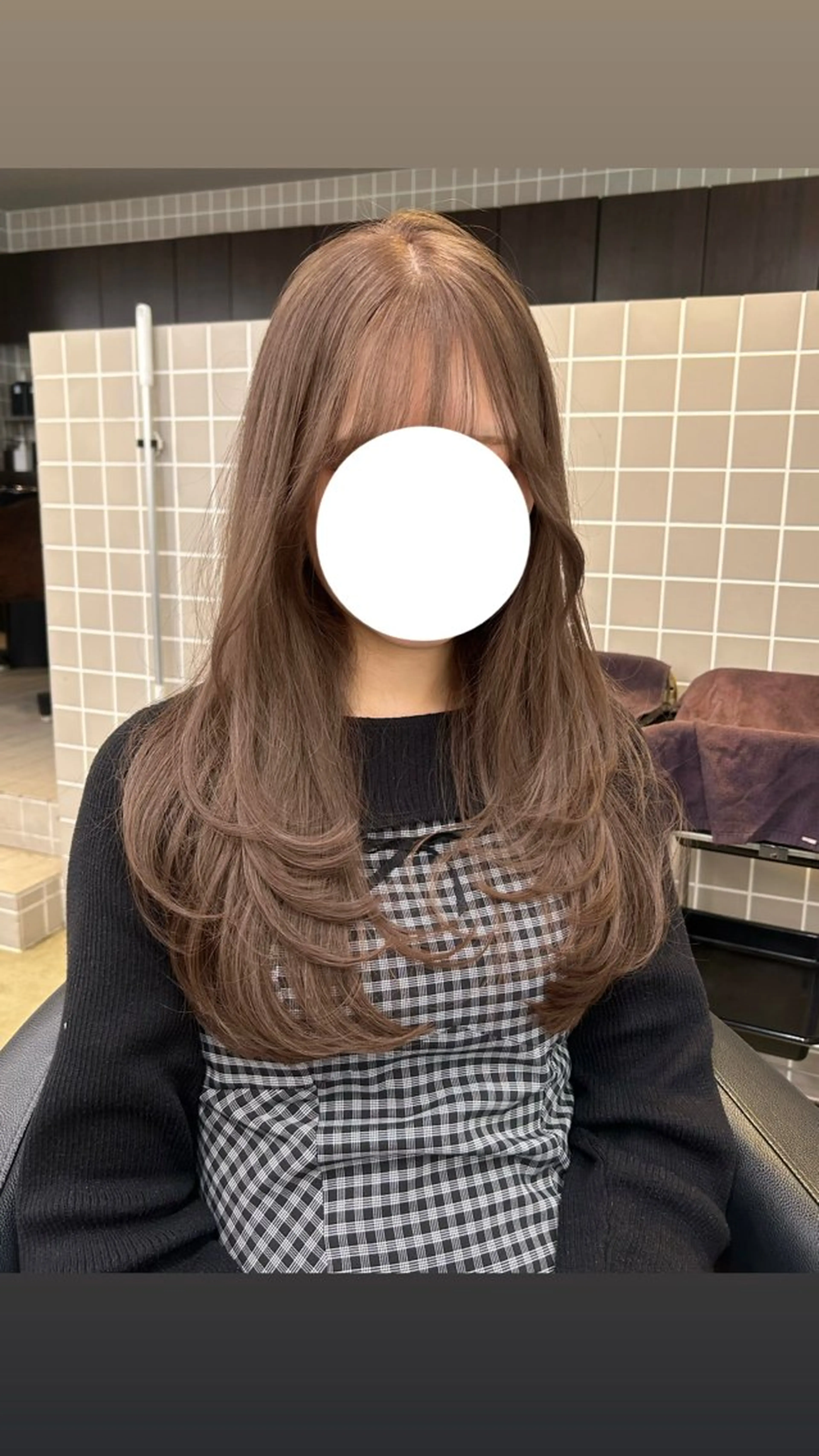 ロング カット ヘアカラー トリートメント 🤍透明感/韓国風/ レイヤー/優大🤍のヘアスタイル