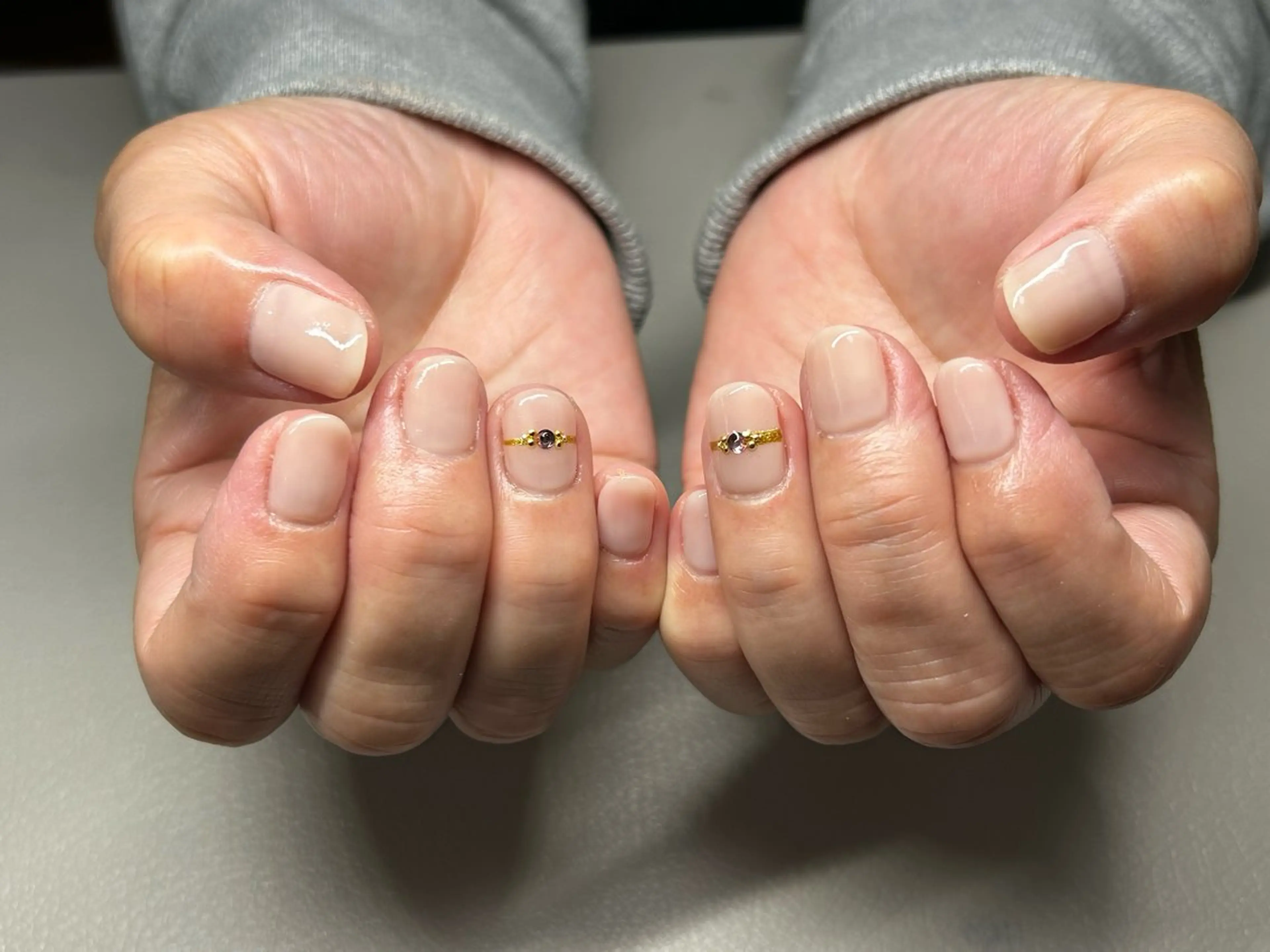 ネイル ワンカラーネイル amo_nail 岡山市南区自宅ネイルのネイルデザイン