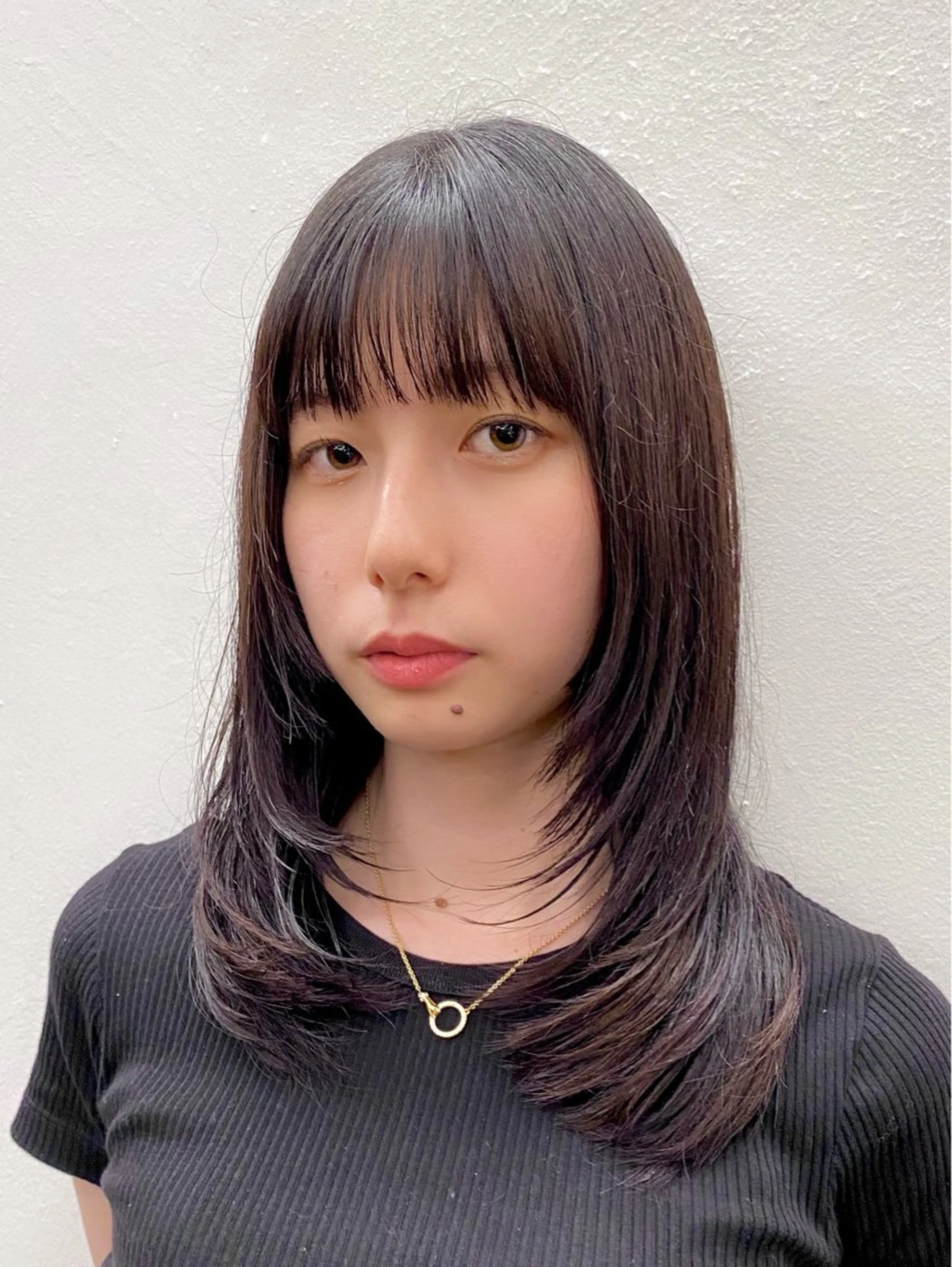 ミディアム カラー カット ヘアカラー トリートメント Paddle所属・似合わせレイヤー/ ニュアンスパーマ高倉のヘアスタイル