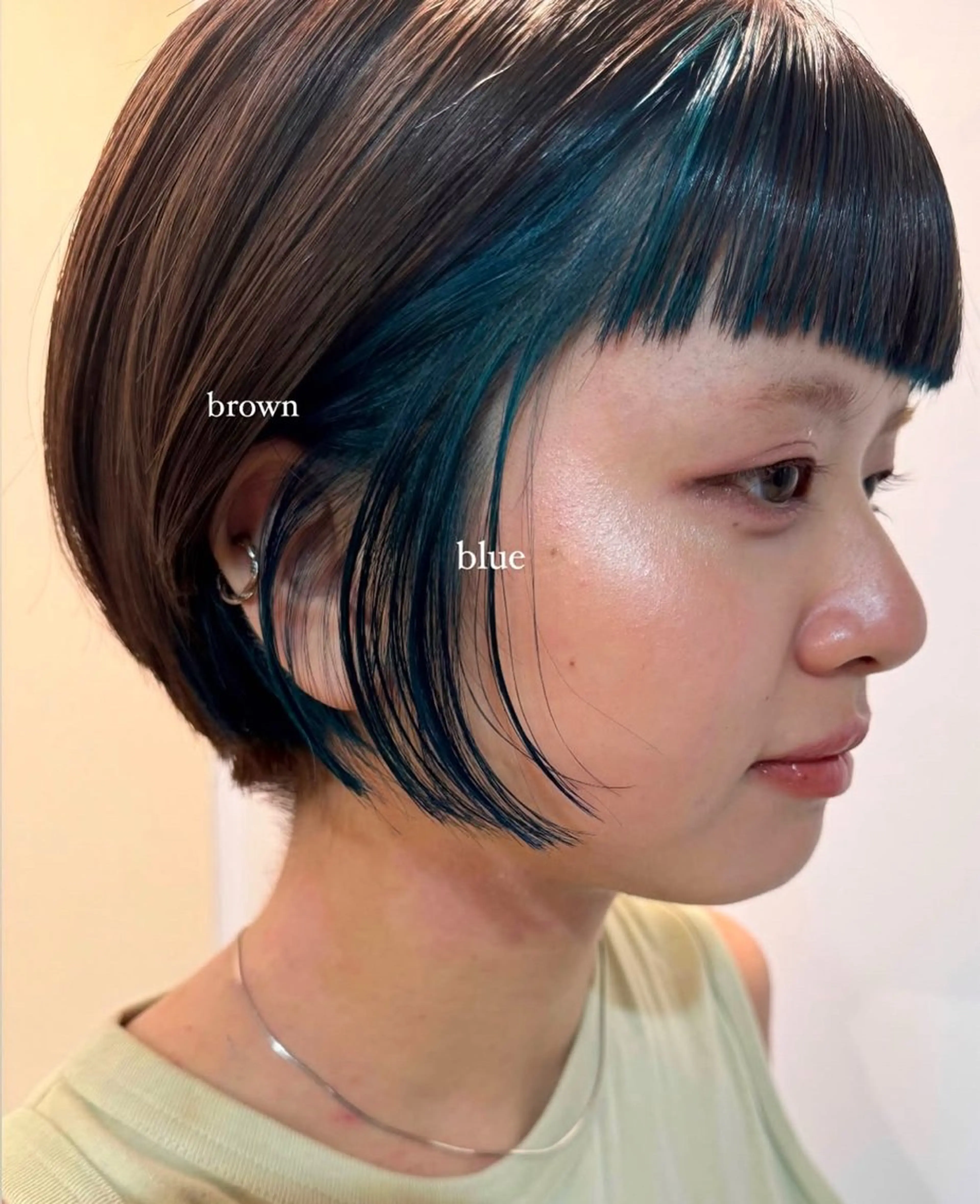 ショート ショートヘア saki/メンズパー マ・デザインカラーのヘアスタイル