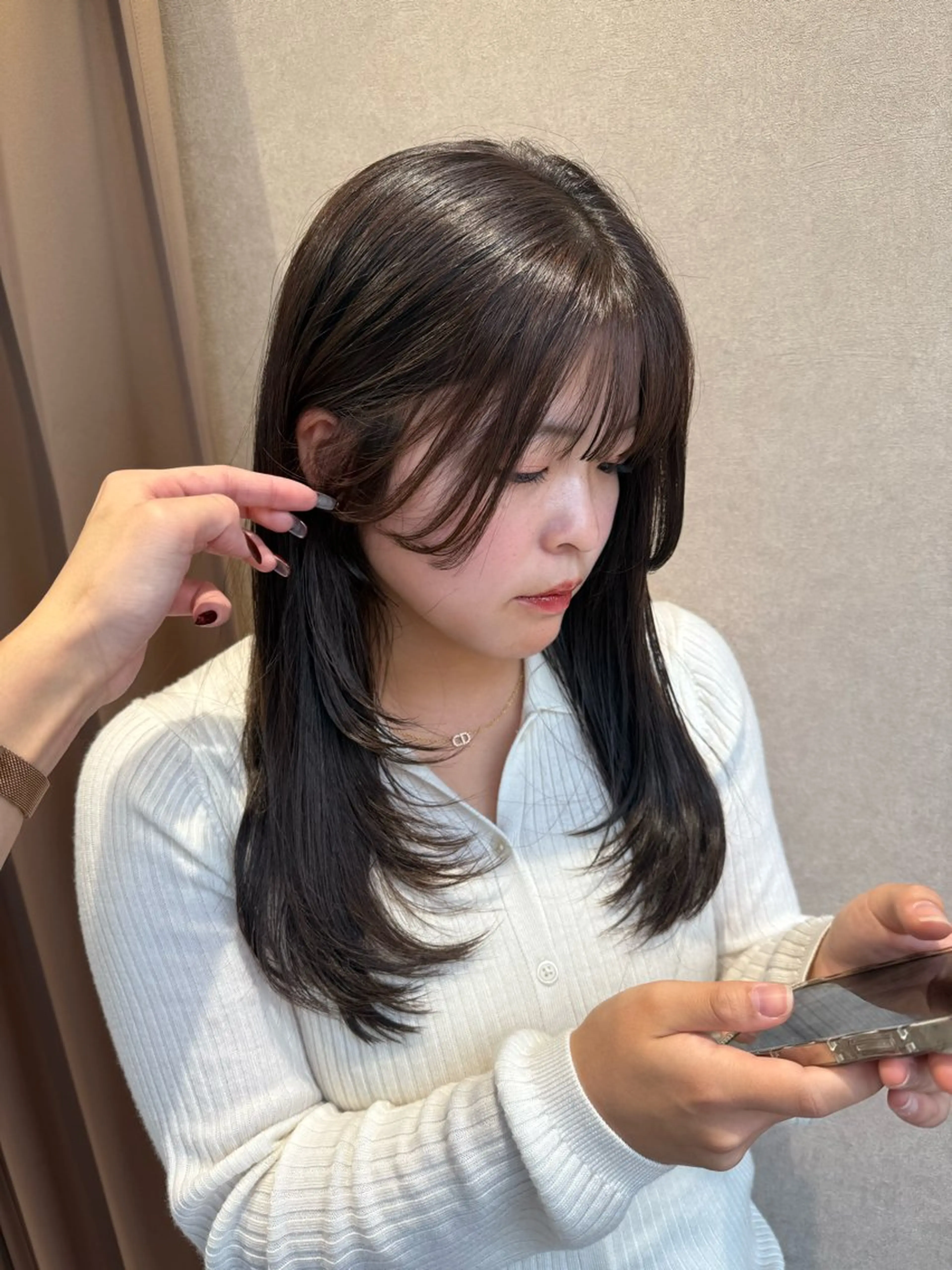 ロング カット ヘアカラー トリートメント Yuuna🫧 / giinii横浜のヘアスタイル