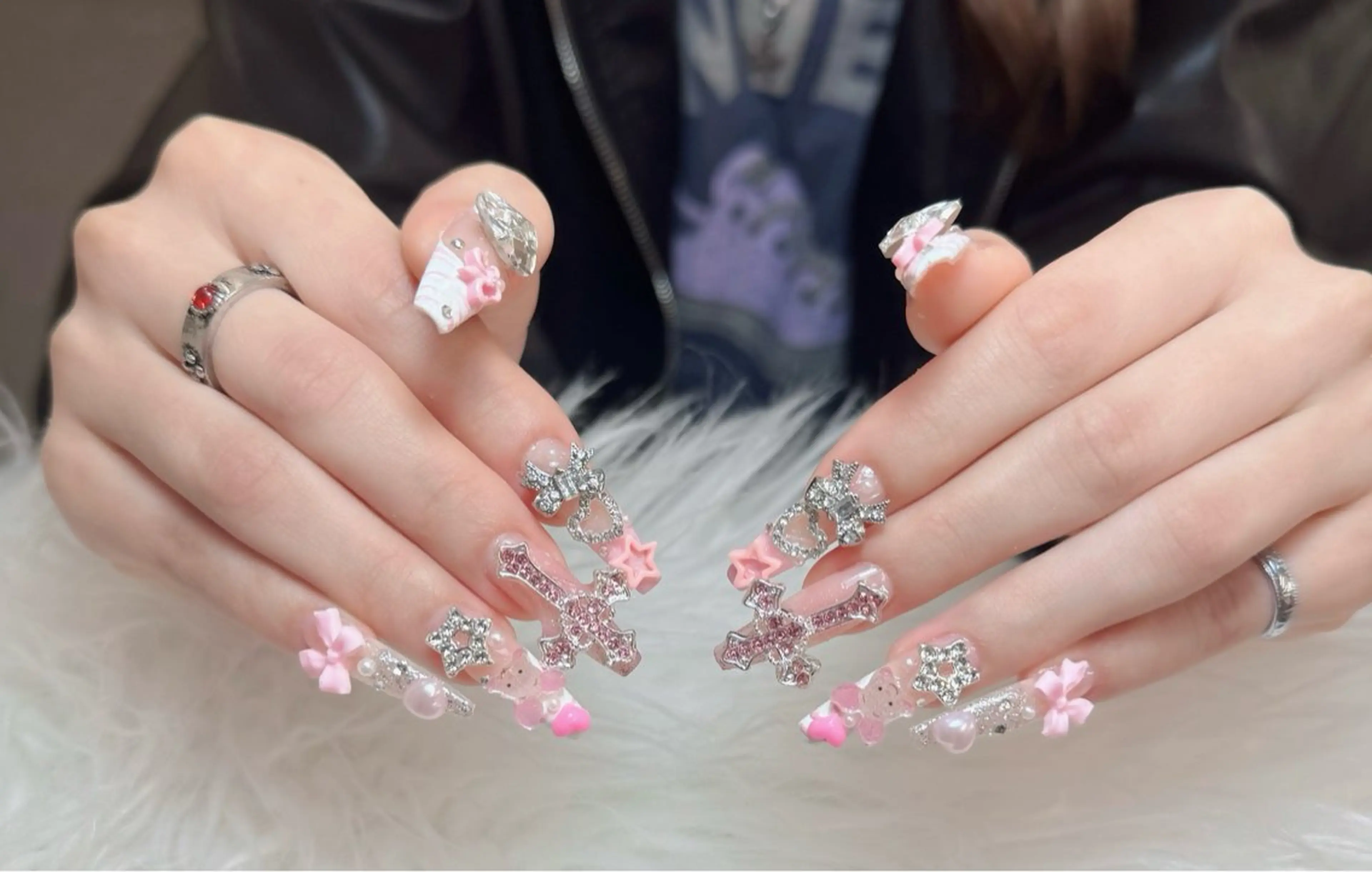 ネイル アートネイル フレンチネイル ジェルネイル 韓国ネイル マグネットネイル ハンドネイル Lenie Nail Okuboのネイルデザイン
