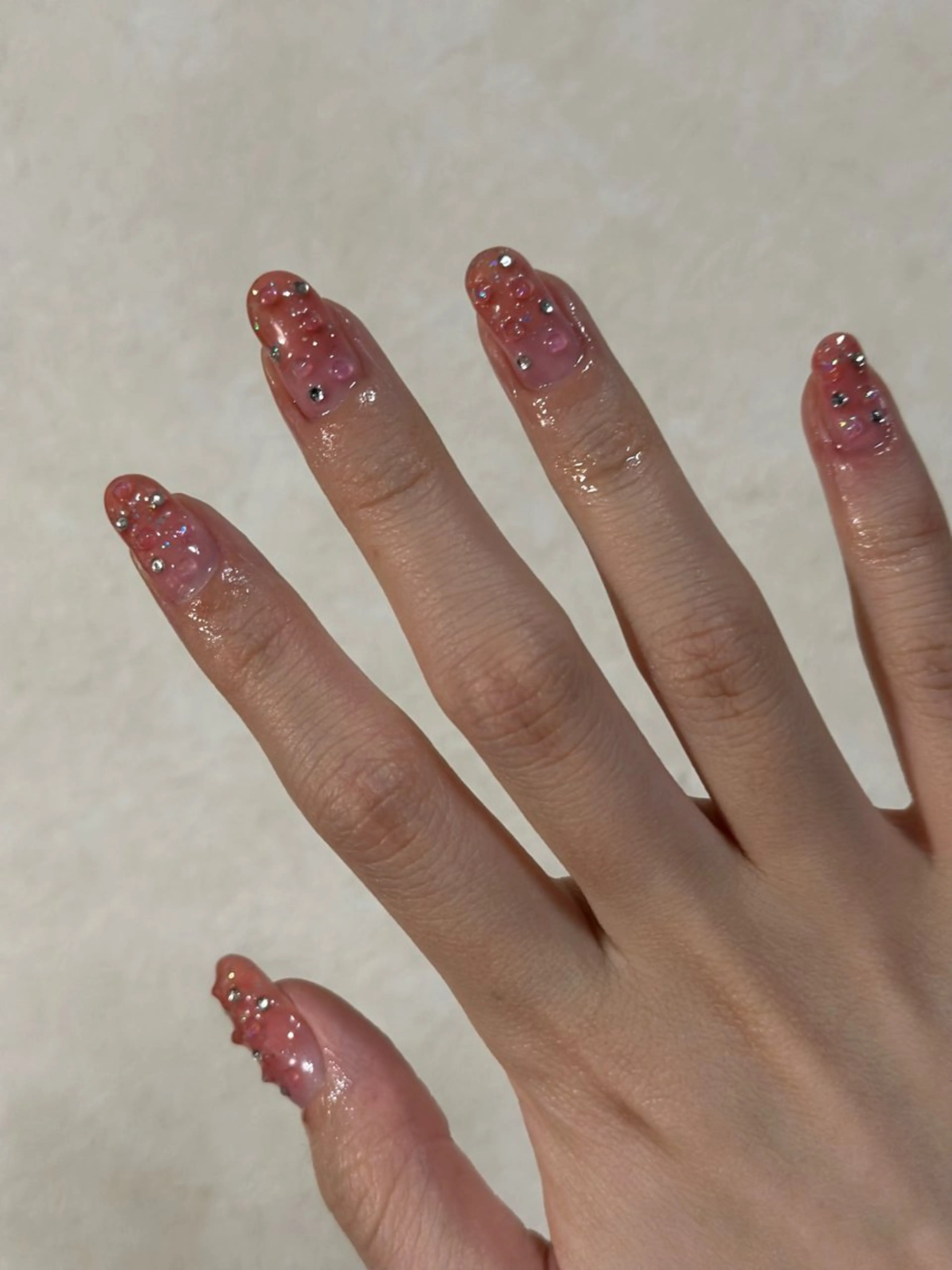 ネイル キラキラネイル ニュアンスネイル 春ネイル 🌷 kuuのネイルデザイン