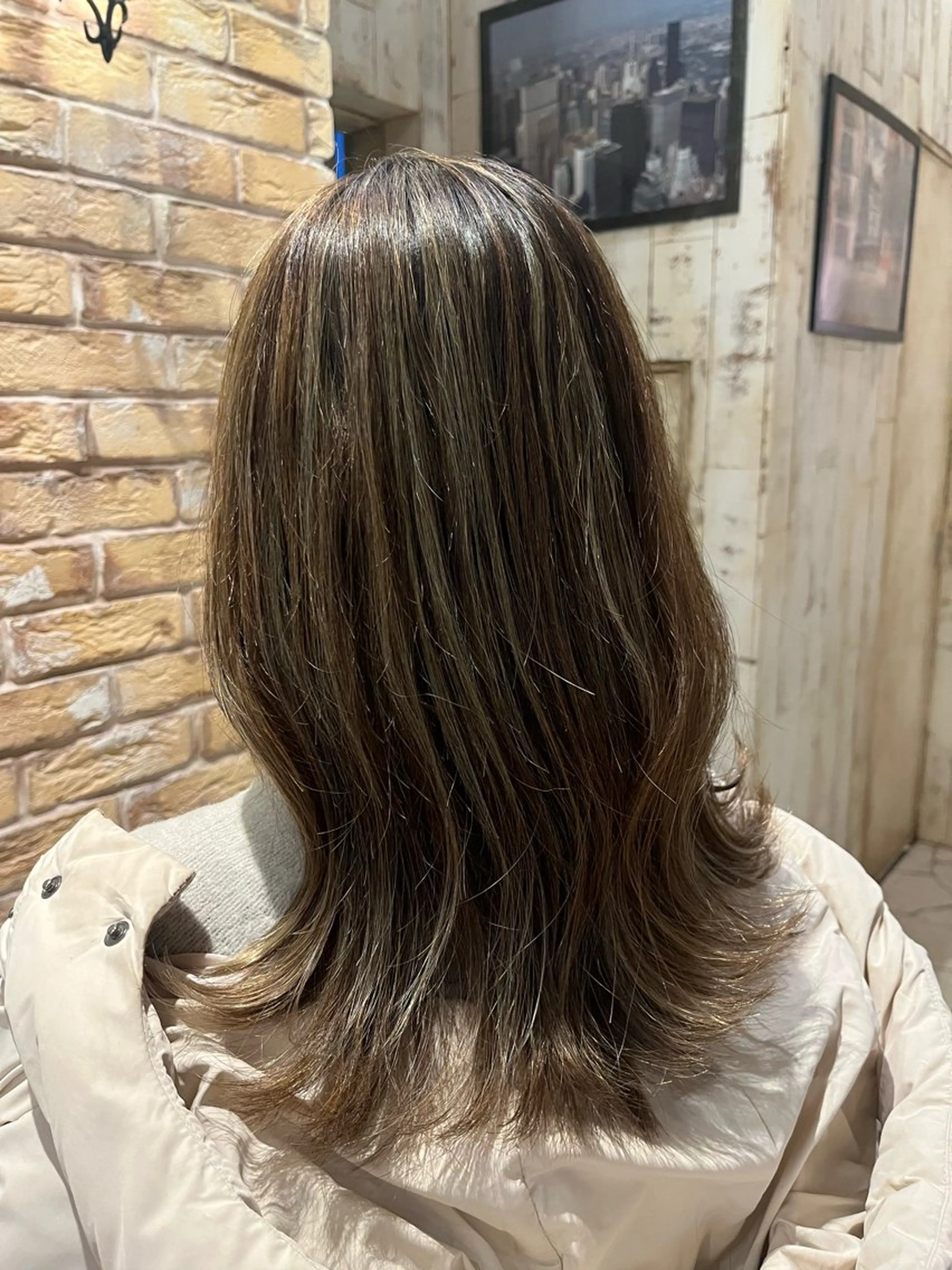 ロング ハイライト ヘアカラー トリートメント 似合わせスタイル 🌹mao🌹のヘアスタイル