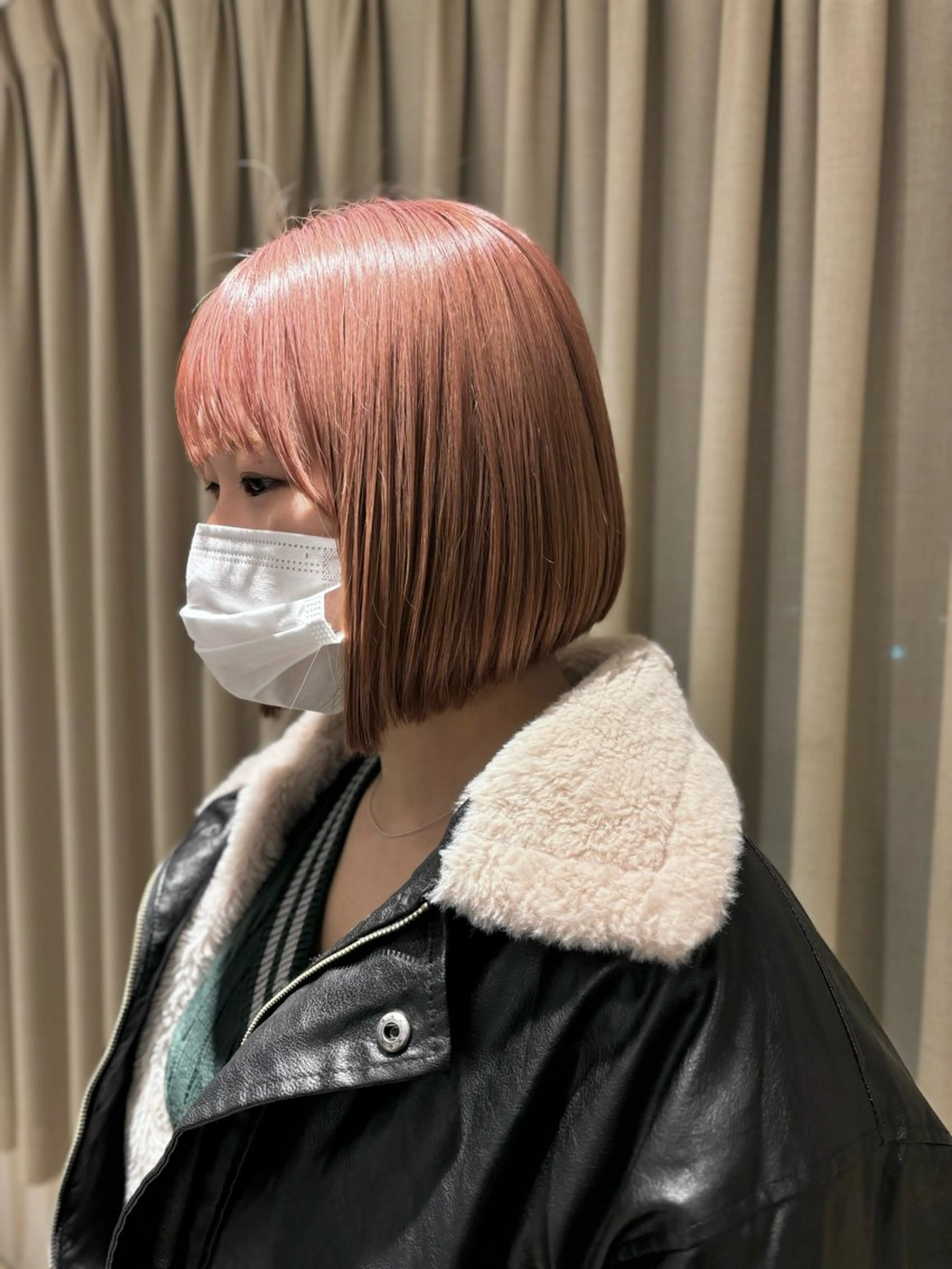 ショート カラー ピンクカラー ボブ サソウ ユリエ🥥のヘアスタイル