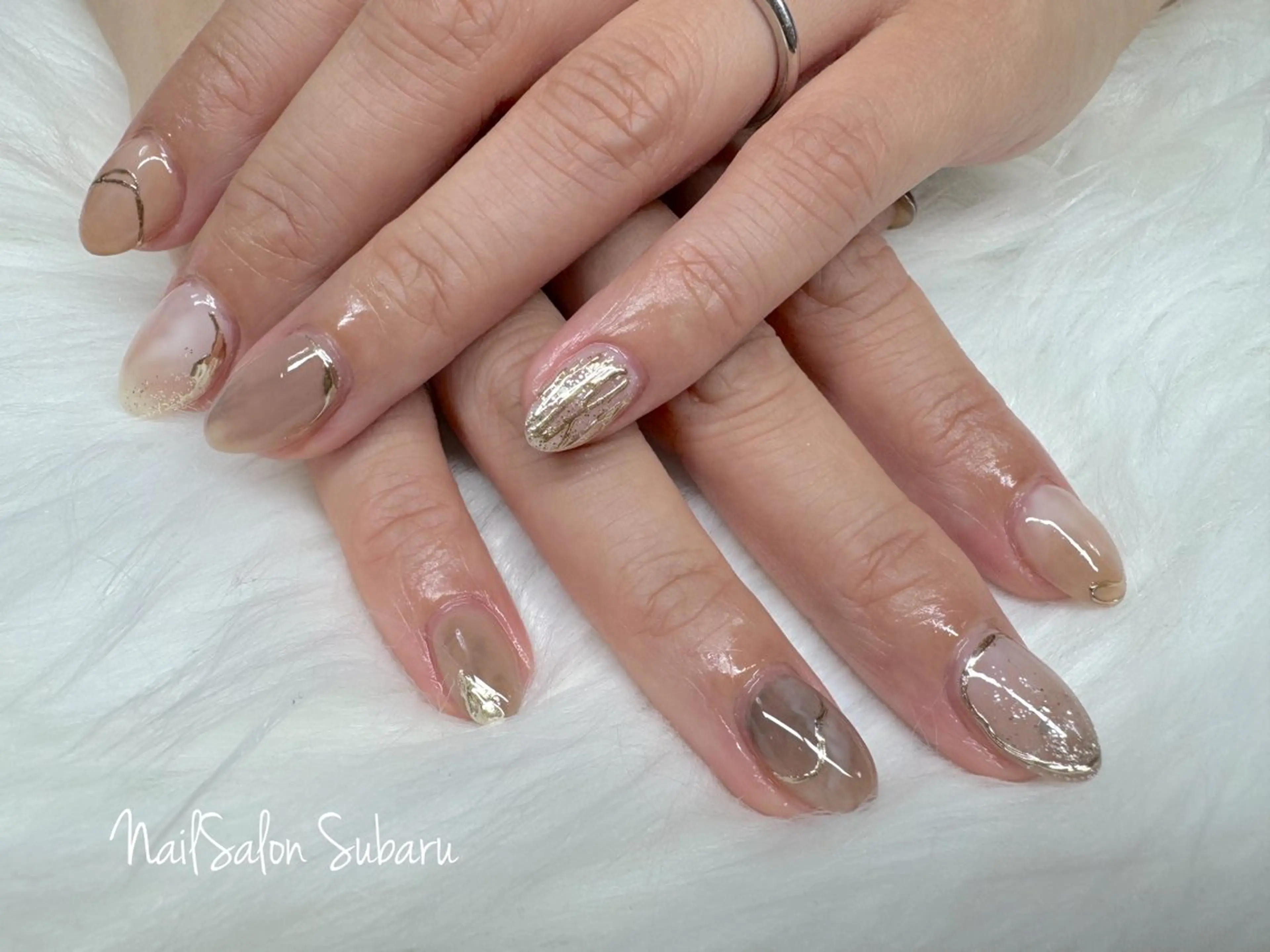 ネイル ミラーネイル ハンドネイル Nail Salon Subaruのネイルデザイン