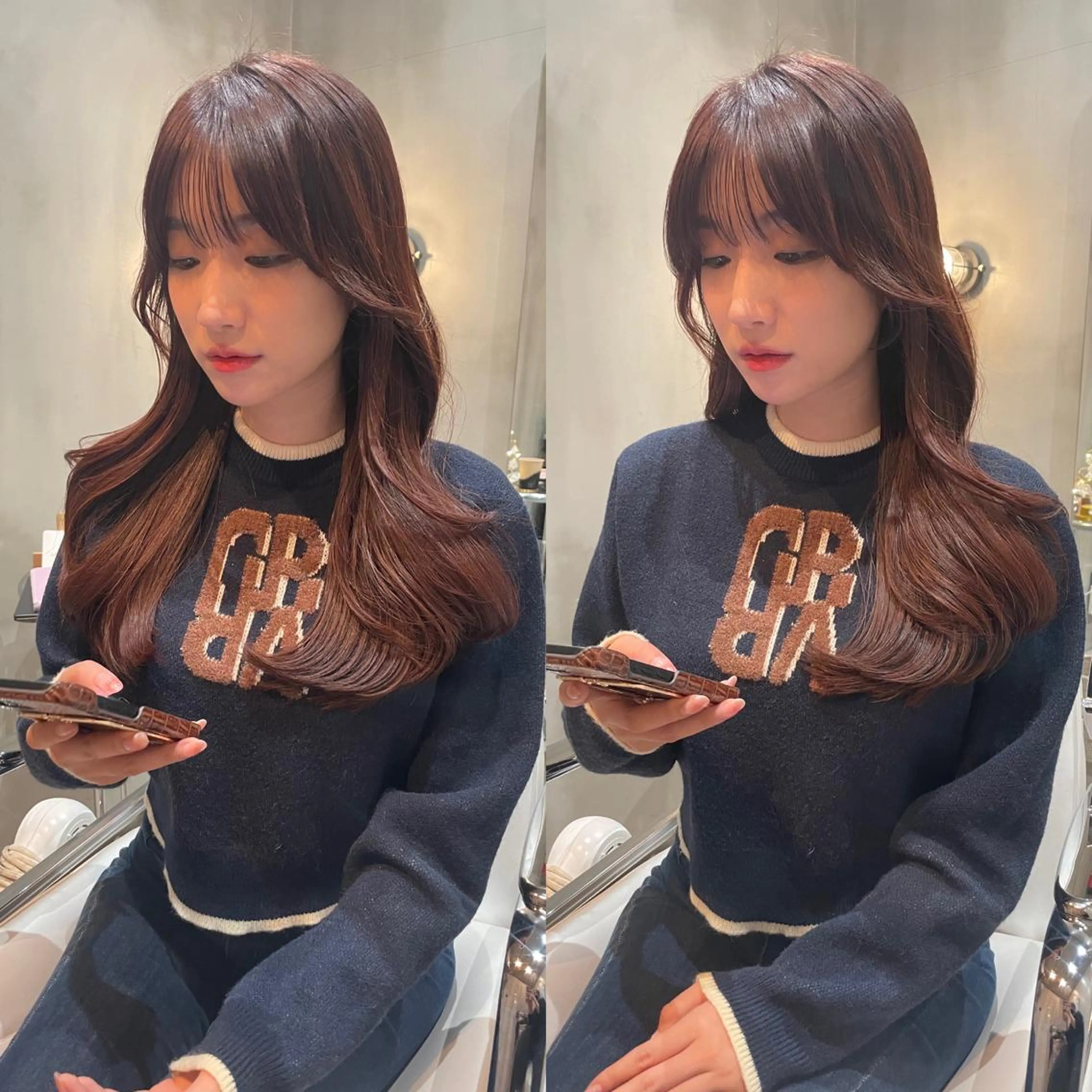 ロング くびれヘア 韓国風ヘア レイヤーカット LOMA🇰🇷 銀座クボタのヘアスタイル