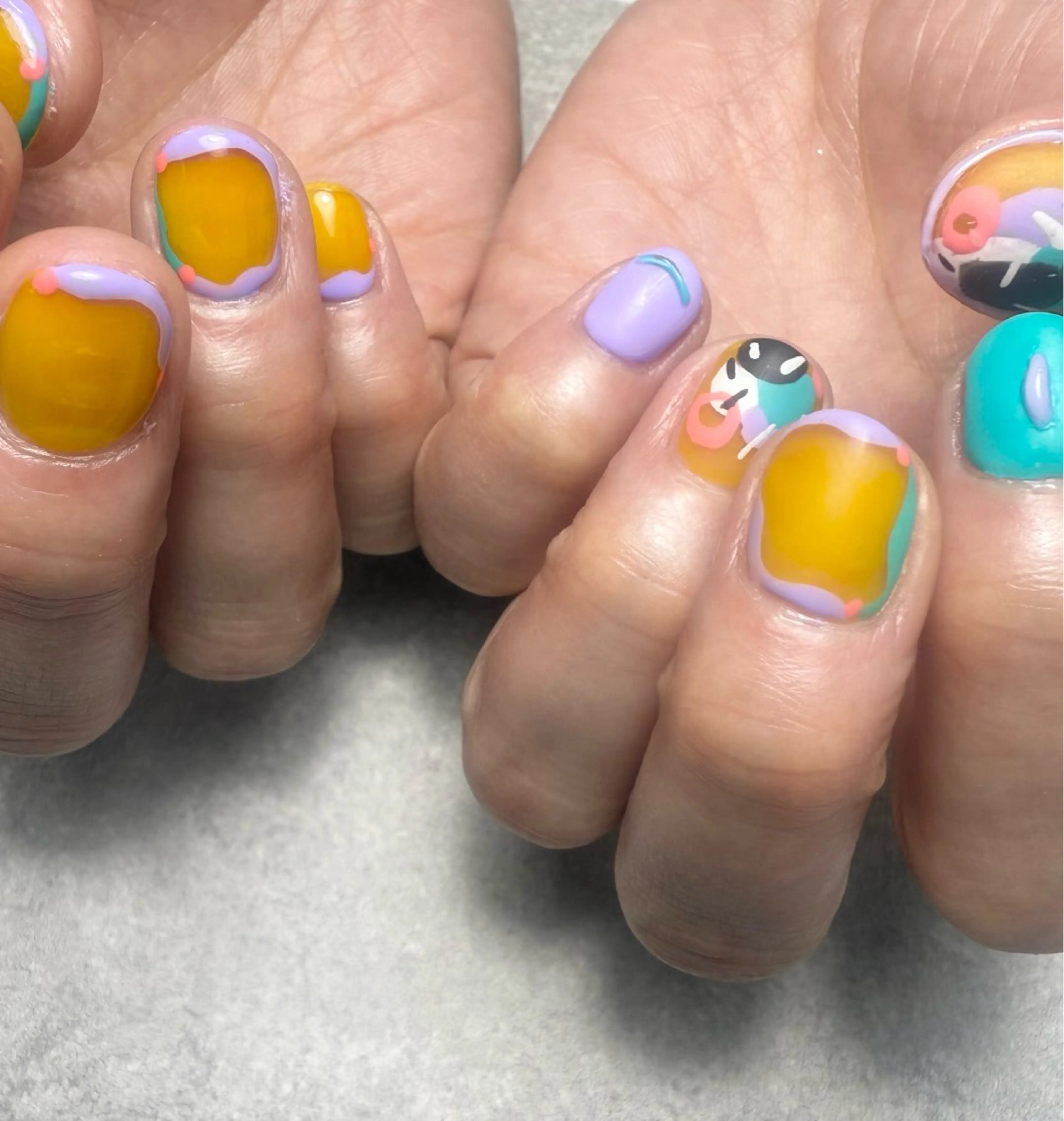 ネイル マットネイル 持ち込み 北小岩ネイリスト吉田 由圭のネイルデザイン