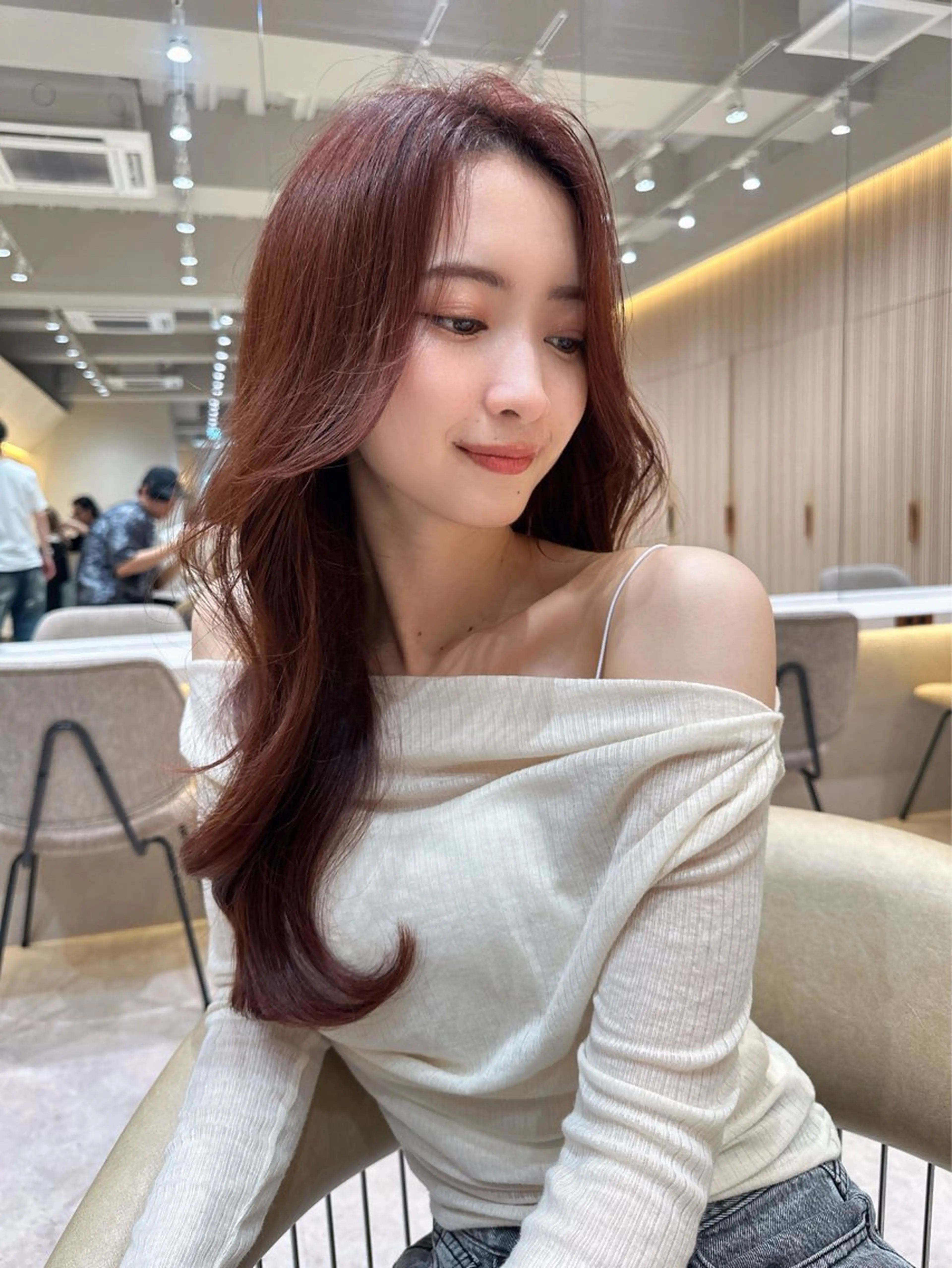 ロング カラー カット ヘアカラー トリートメント レイヤー❣️縮毛矯 川村利幸のヘアスタイル