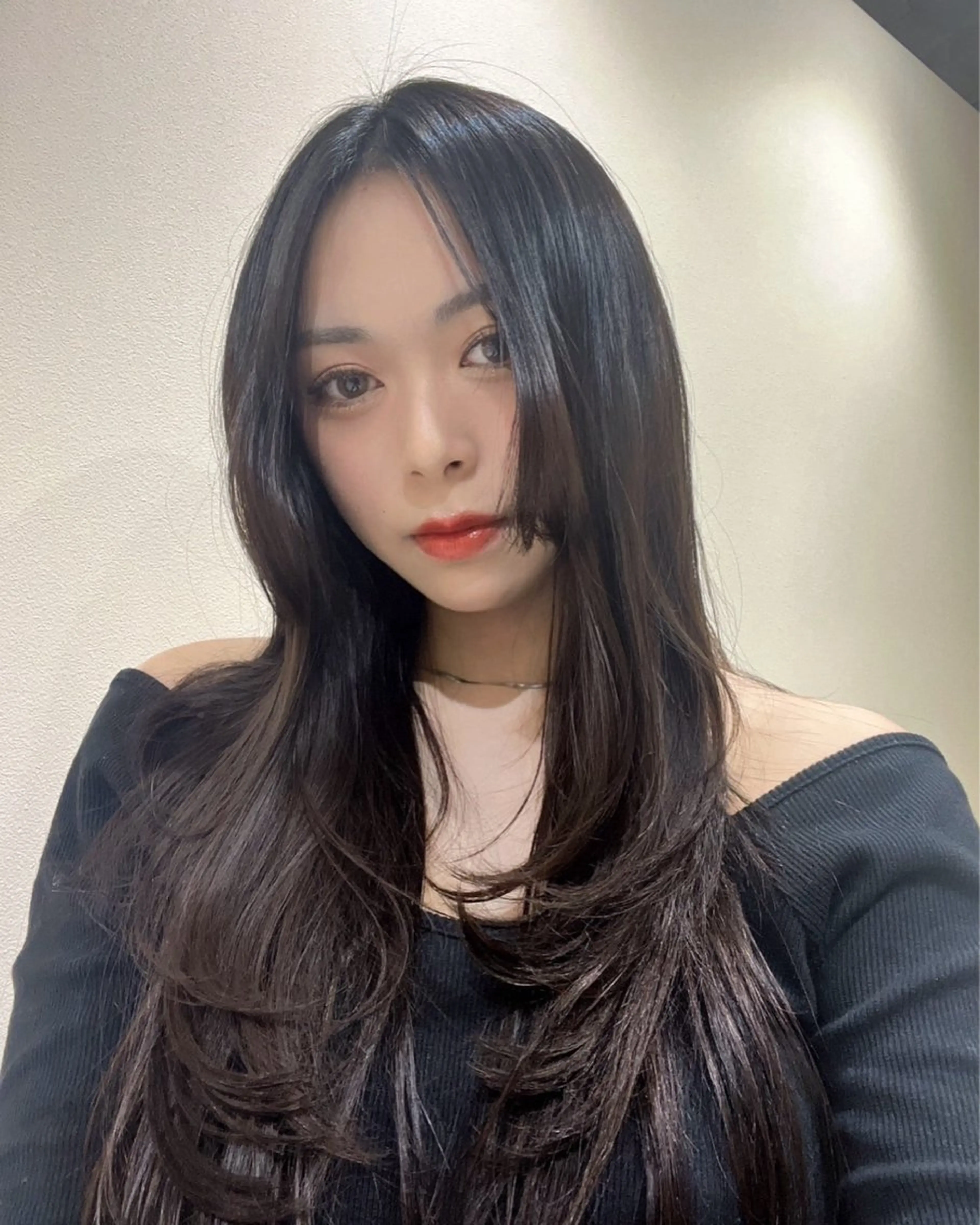 ロング ヘアアレンジ カット ヘアカラー トリートメント レイヤーカット🤍 RINAのヘアスタイル